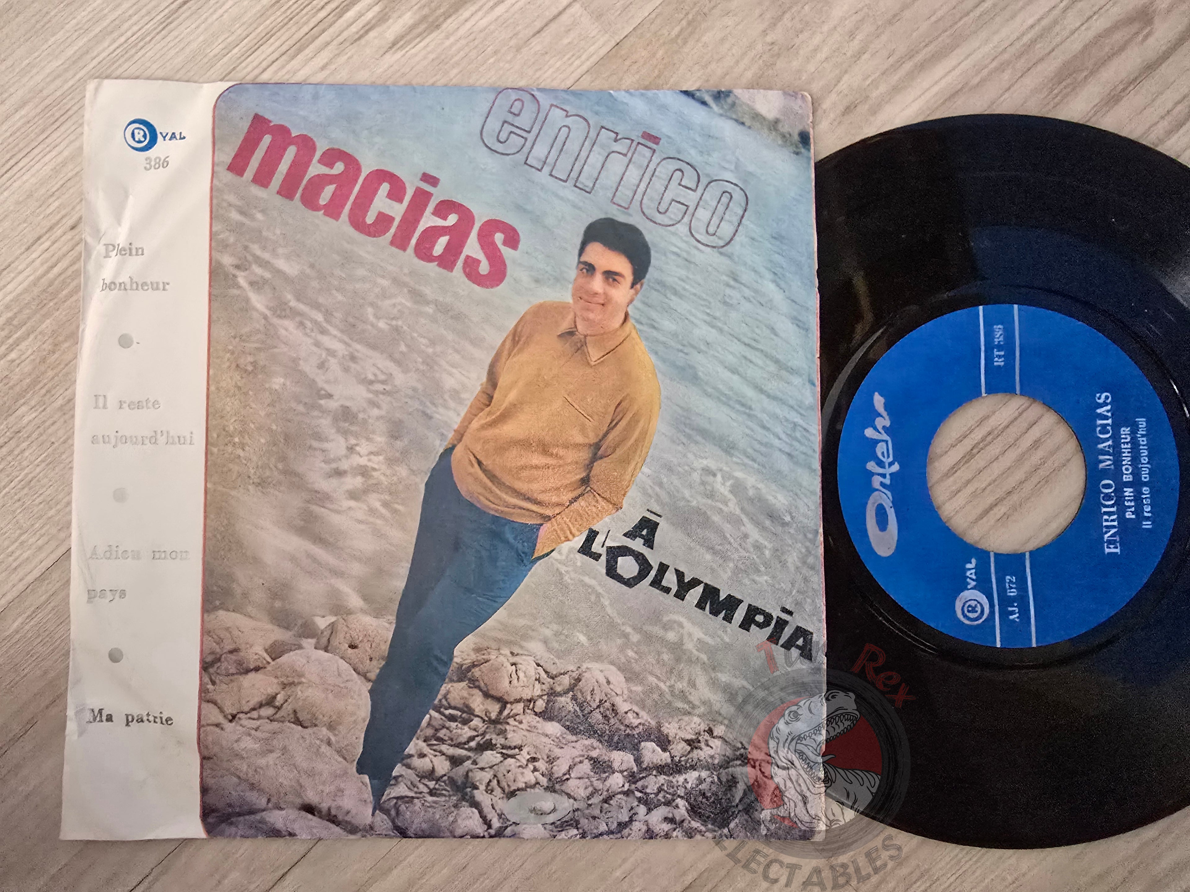 Enrico Macias – A L'Olympia 7" Iran Pressing Vinyl Iranian Edition