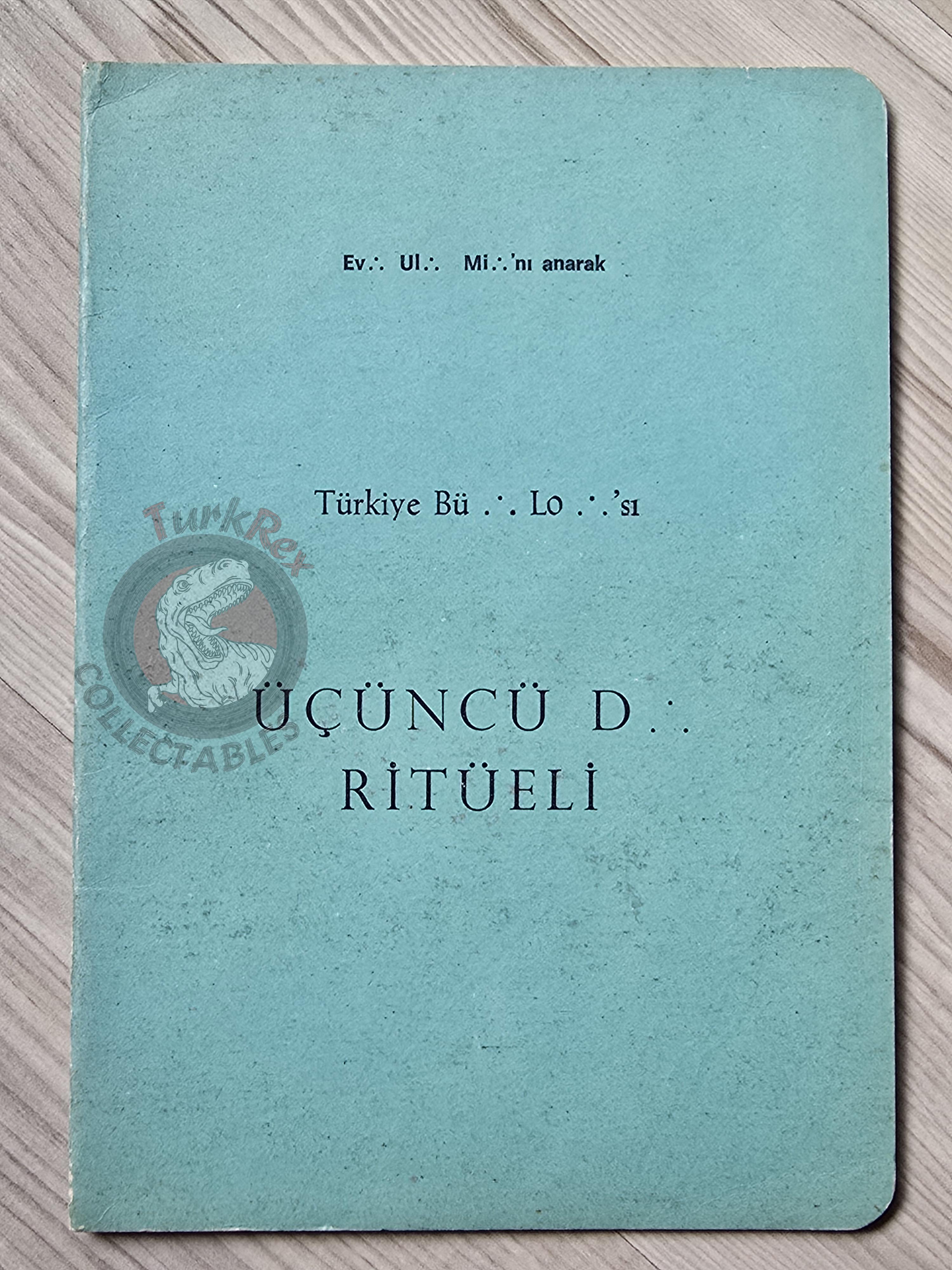 Turkish Freemasonry 3rd Degree Master Ritual Booklet Masonic Masons of Turkey