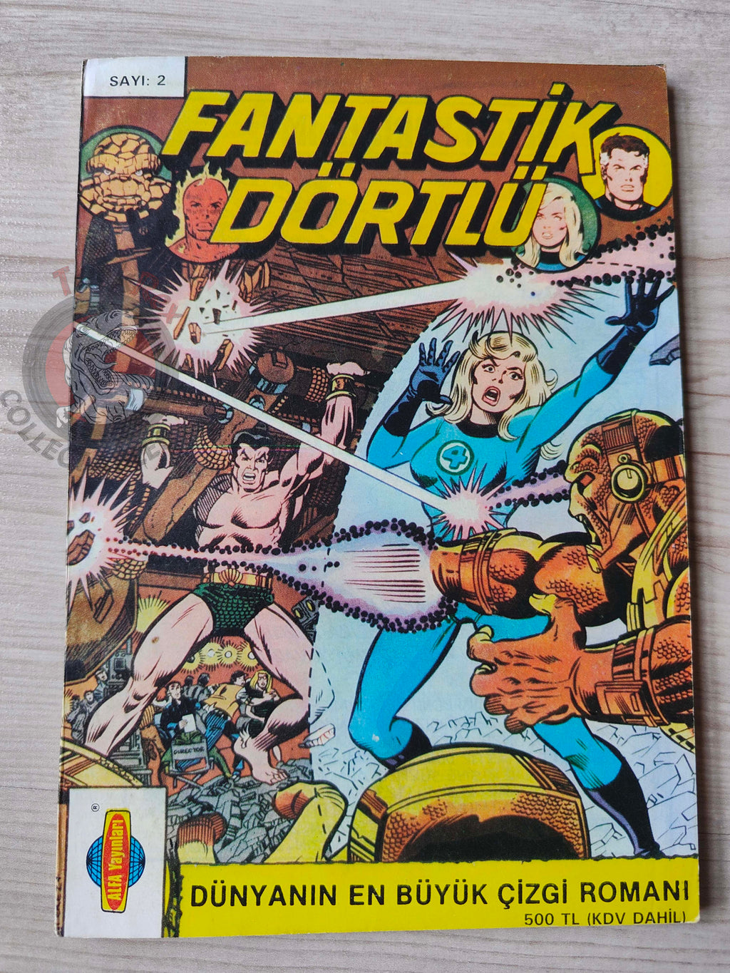 Fantastic Four #2 1988 Turkish Comic Turkey #194 #195 #196 #197