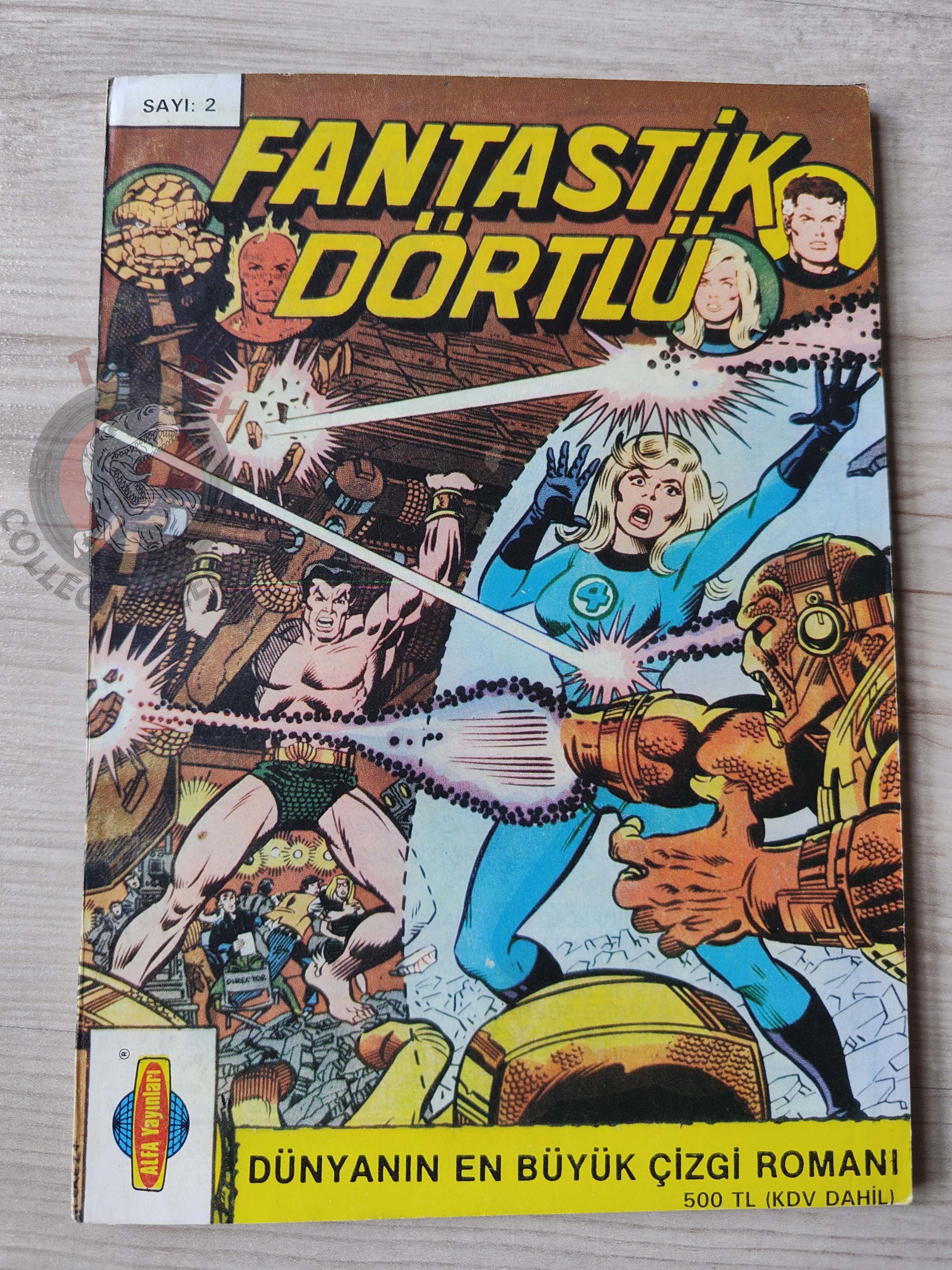 Fantastic Four #2 1988 Turkish Comic Turkey #194 #195 #196 #197
