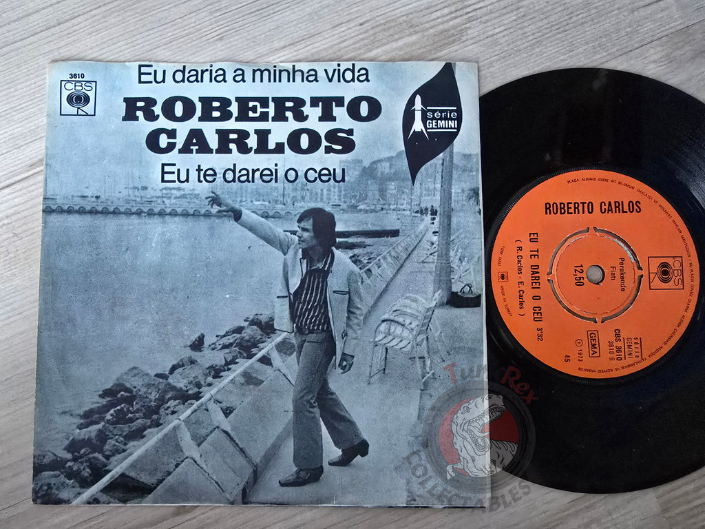 Roberto Carlos – Eu Daria A Minha Vida 7" Promo Turkish Pressing Vinyl Turkey Edition