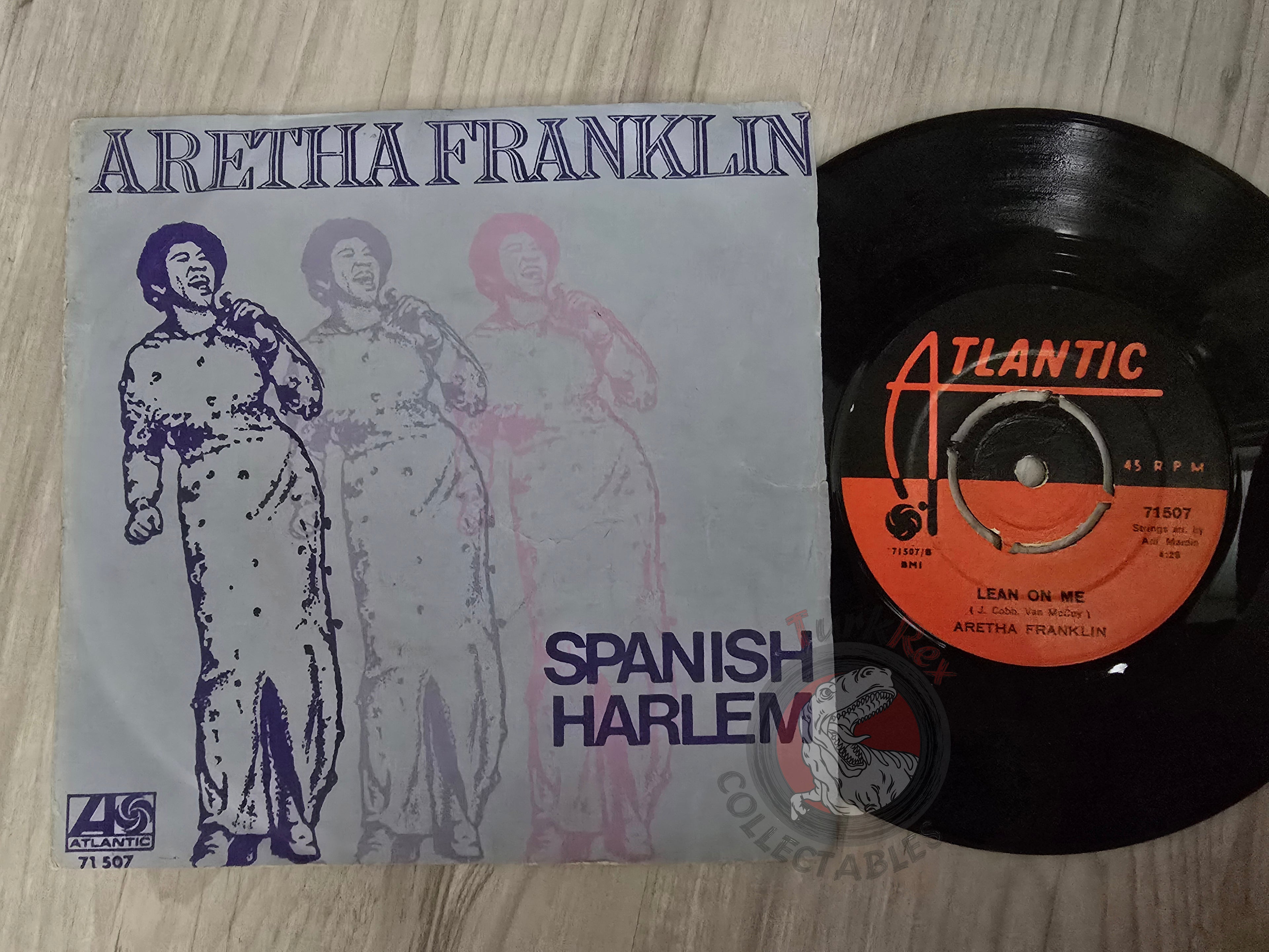 Aretha Franklin – Spanish Harlem 7" Turkish Pressing Vinyl Turkey Edition