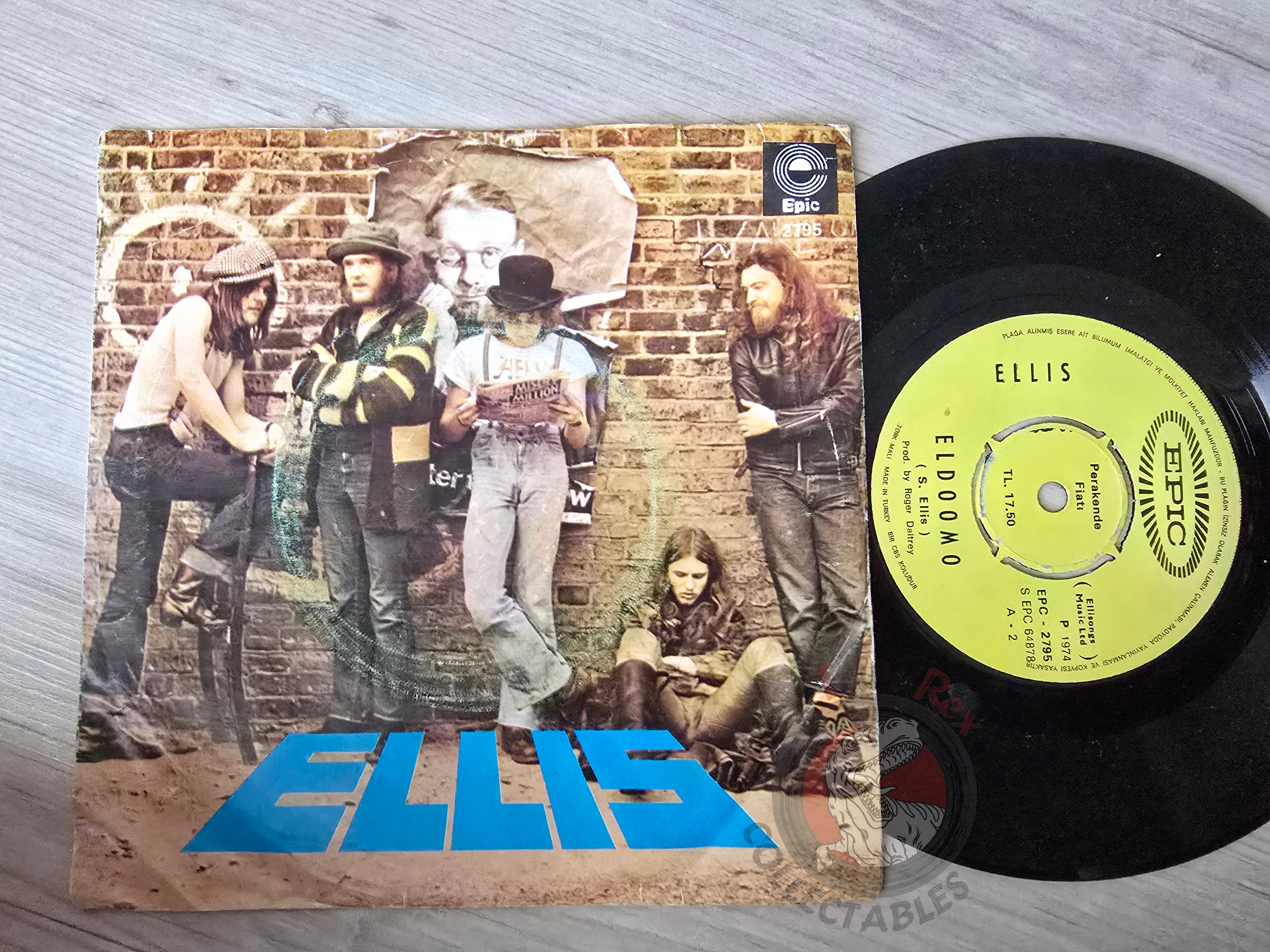 Ellis – El Doomo / Wish I Was Back Home 7" Turkish Pressing Vinyl Turkey Edition
