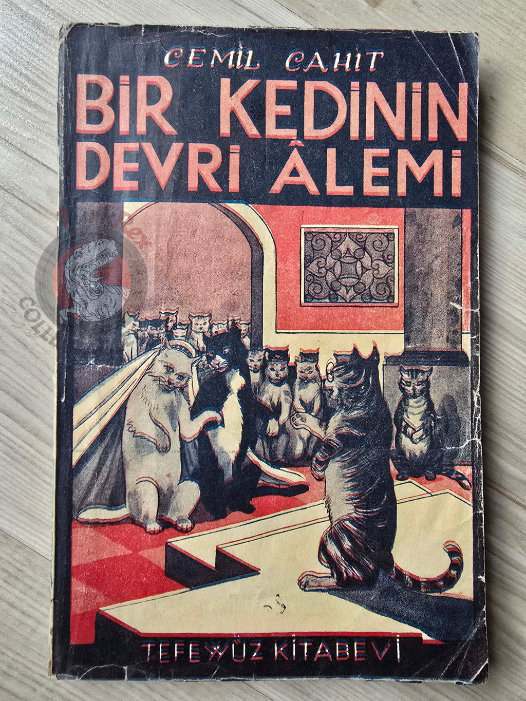 Cemil Cahit – A Cat’s Journey Around the World 1931 1st Turkish Book Turkey Illustrated