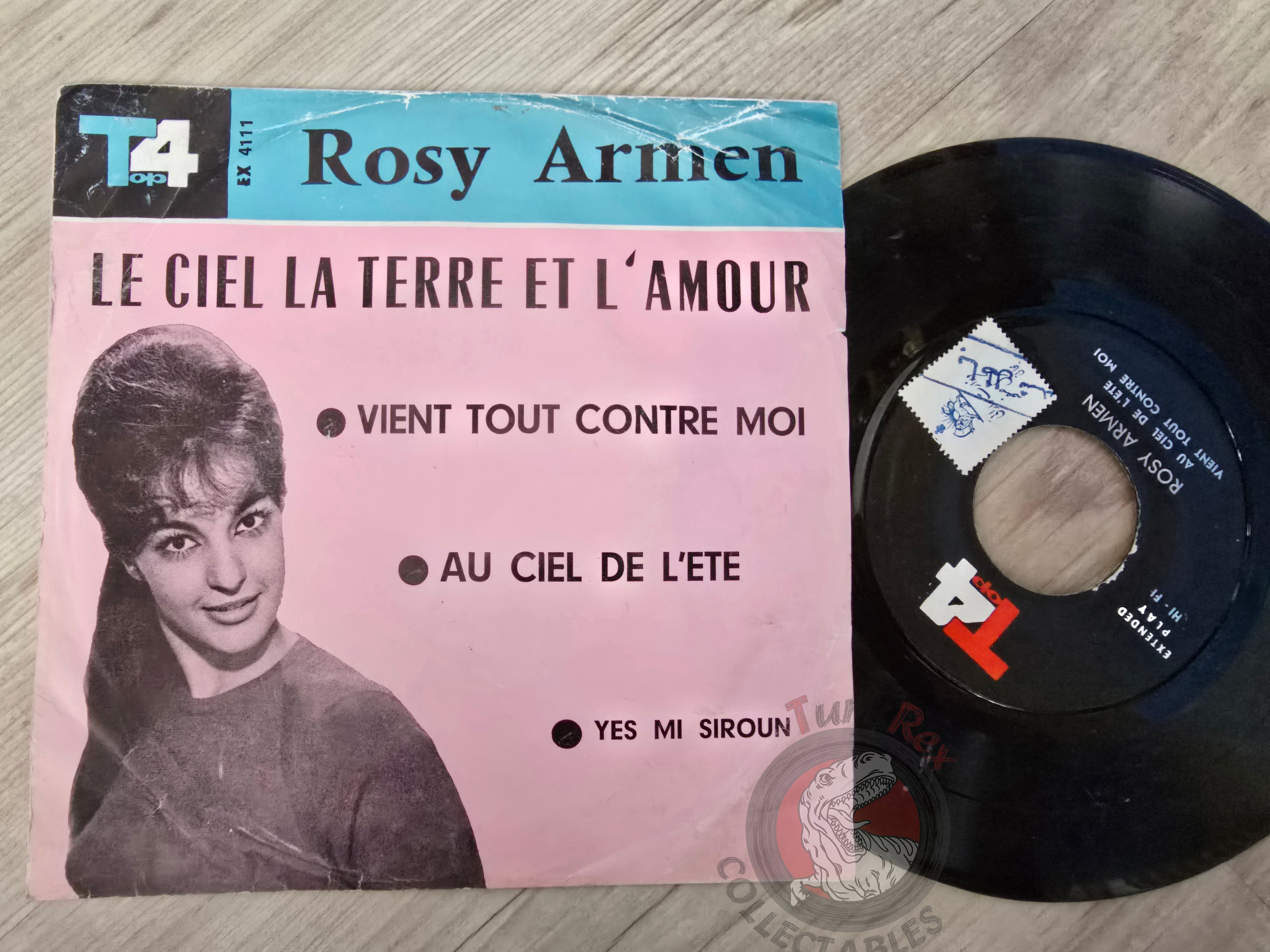 Rosy Armen – Le Ciel La Terre Et L' Amour 7" Iran Pressing Vinyl Iranian Edition