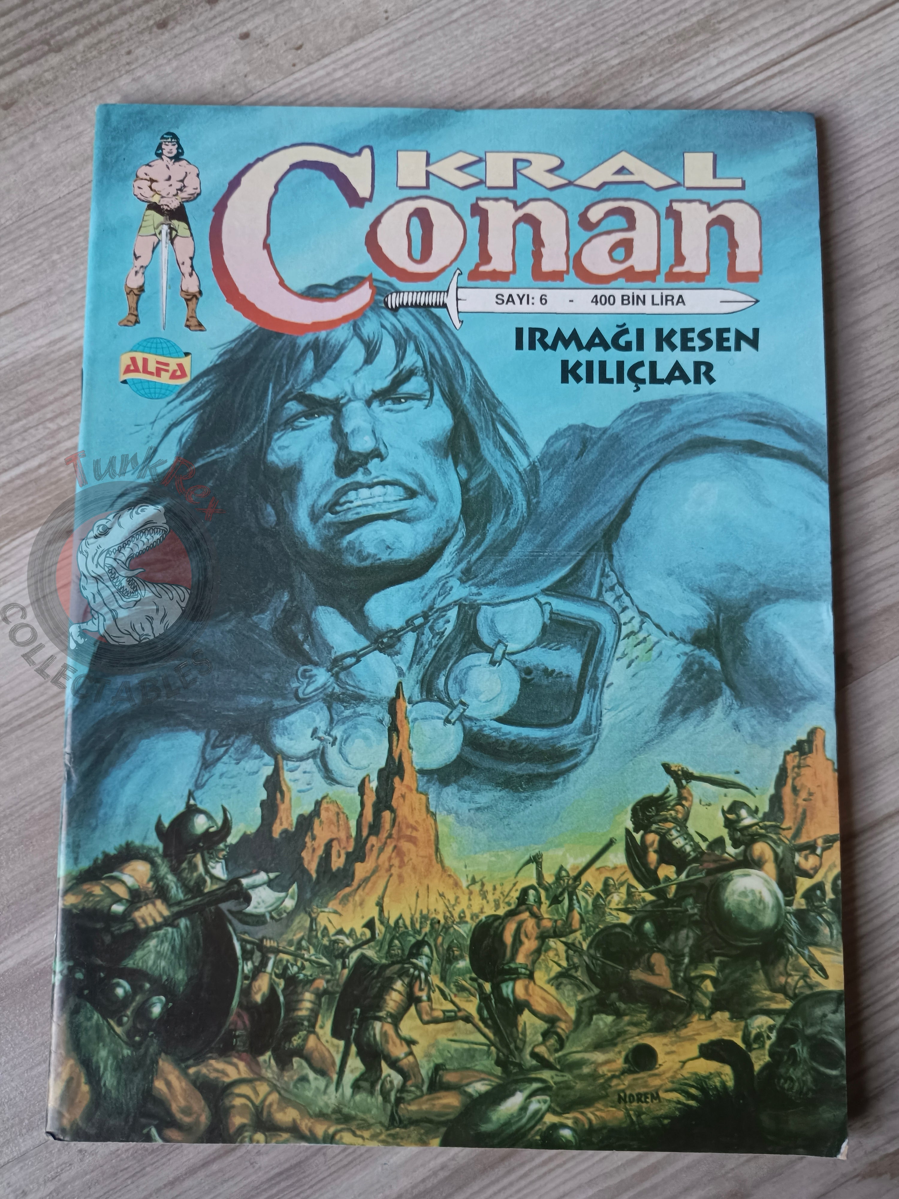 Kral Conan #6 The Savage Sword of #49 #50 Turkish Comic Turkey #36