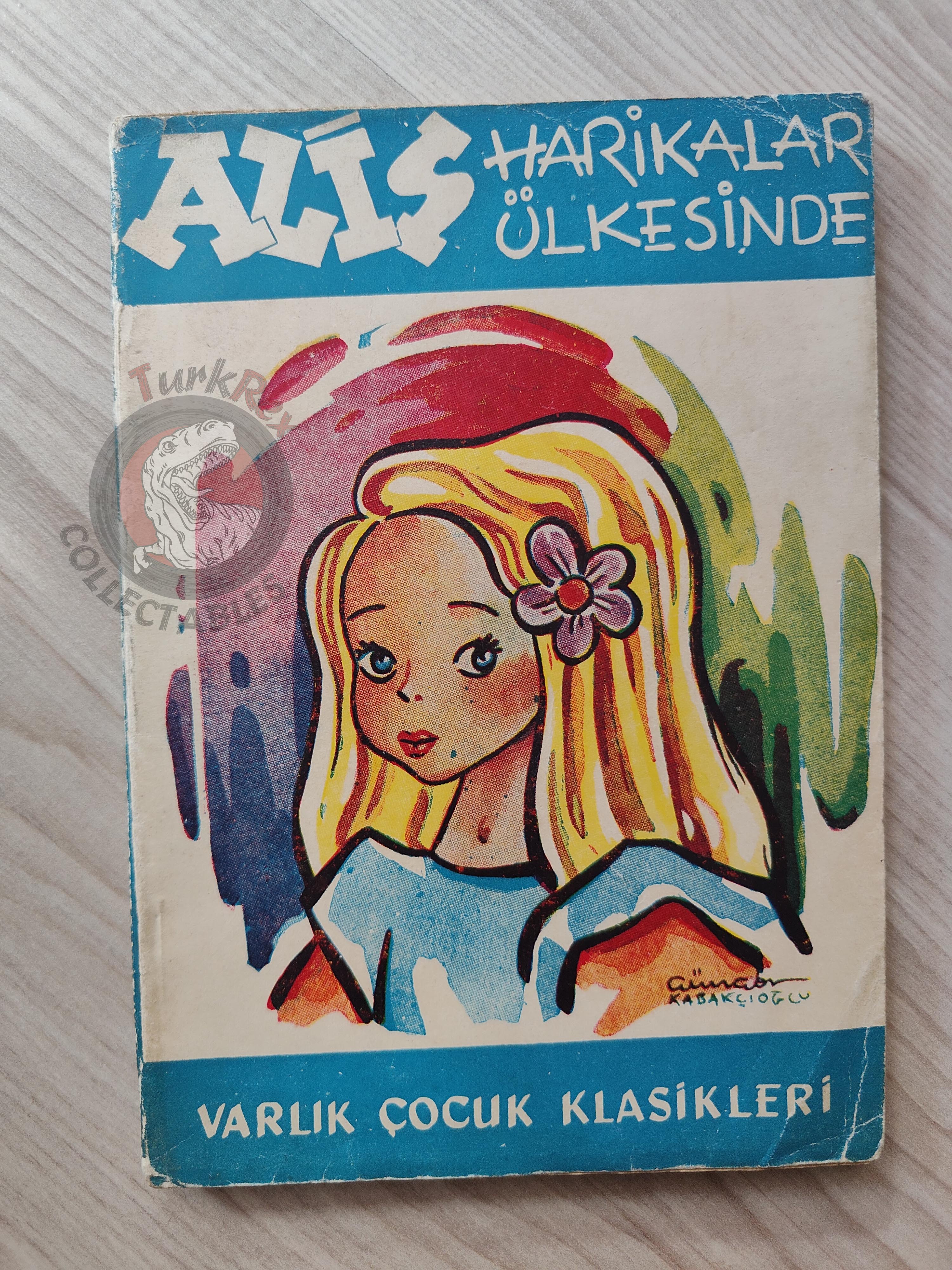 Lewis Carroll – Alice in Wonderland 1953 Turkish Book Turkey Illustrated