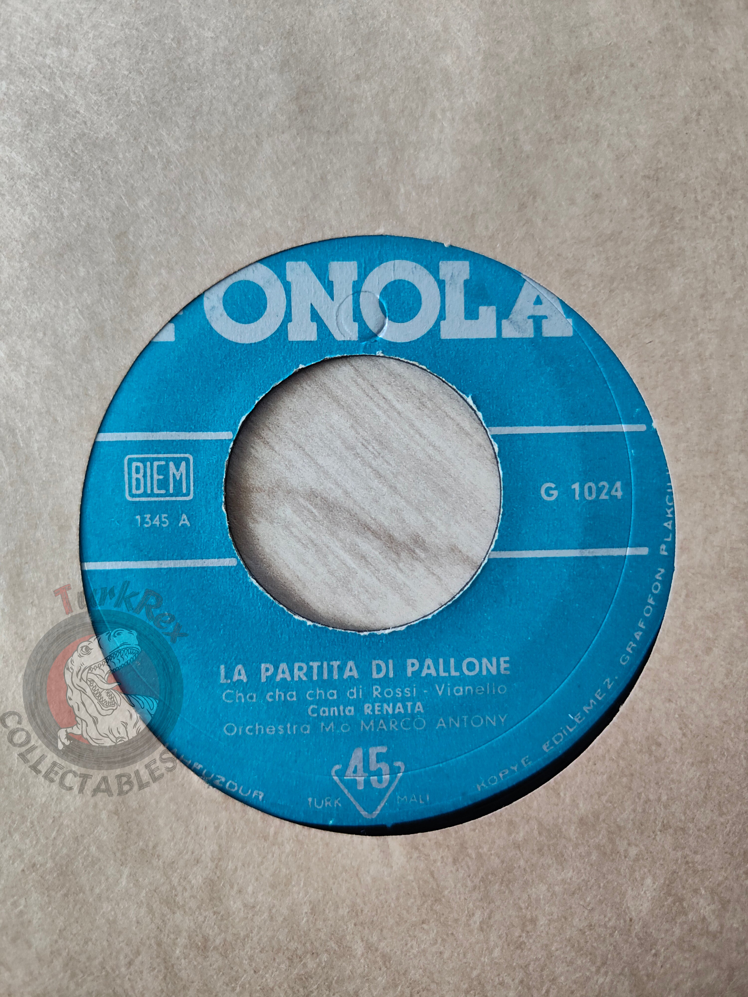 Renata – La Partita Di Pallone 7" Turkish Pressing Vinyl Turkey Edition