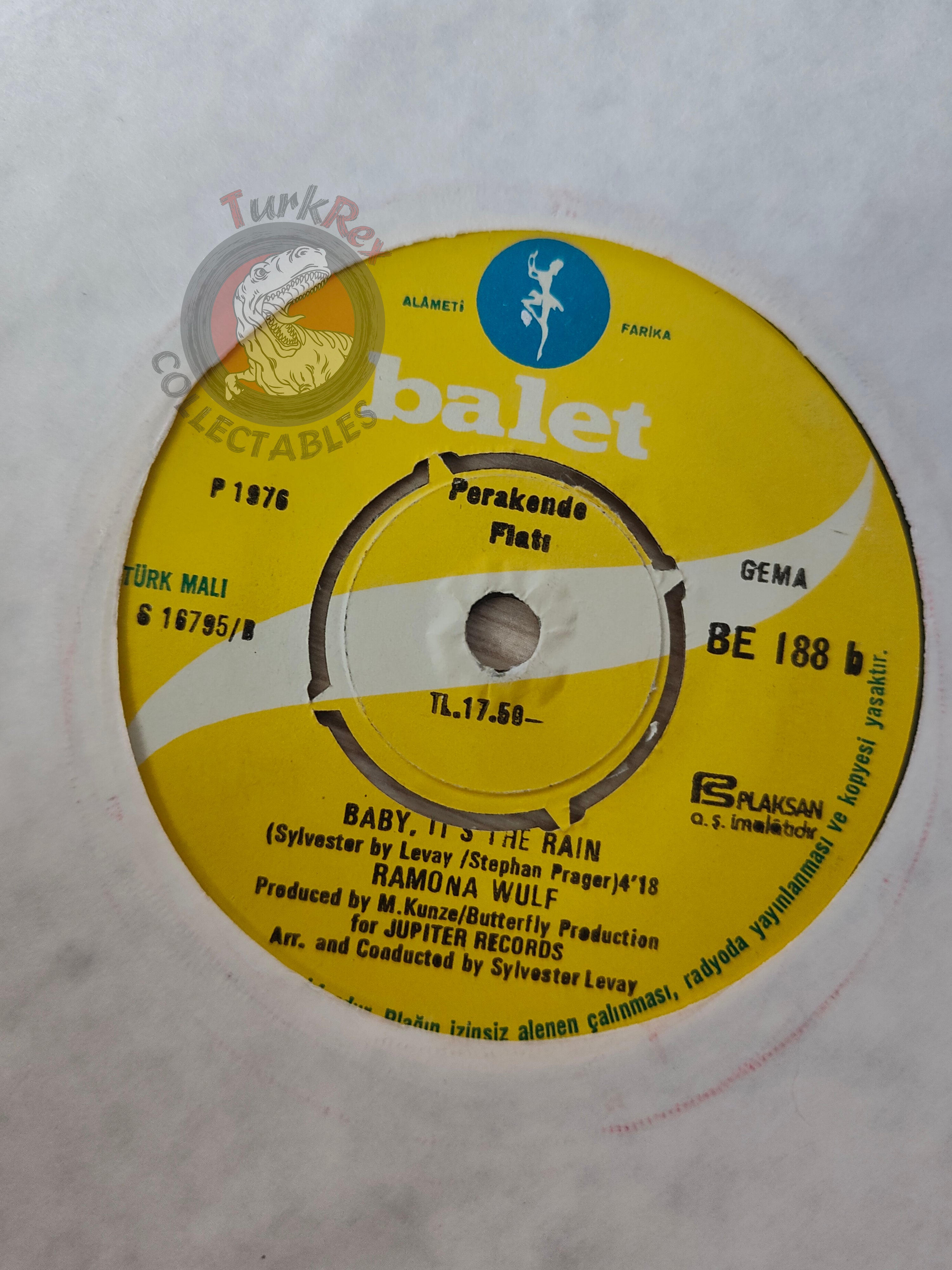 Ramona Wulf – Save The Last Dance For Me 7" Turkish Pressing Vinyl Turkey Edition