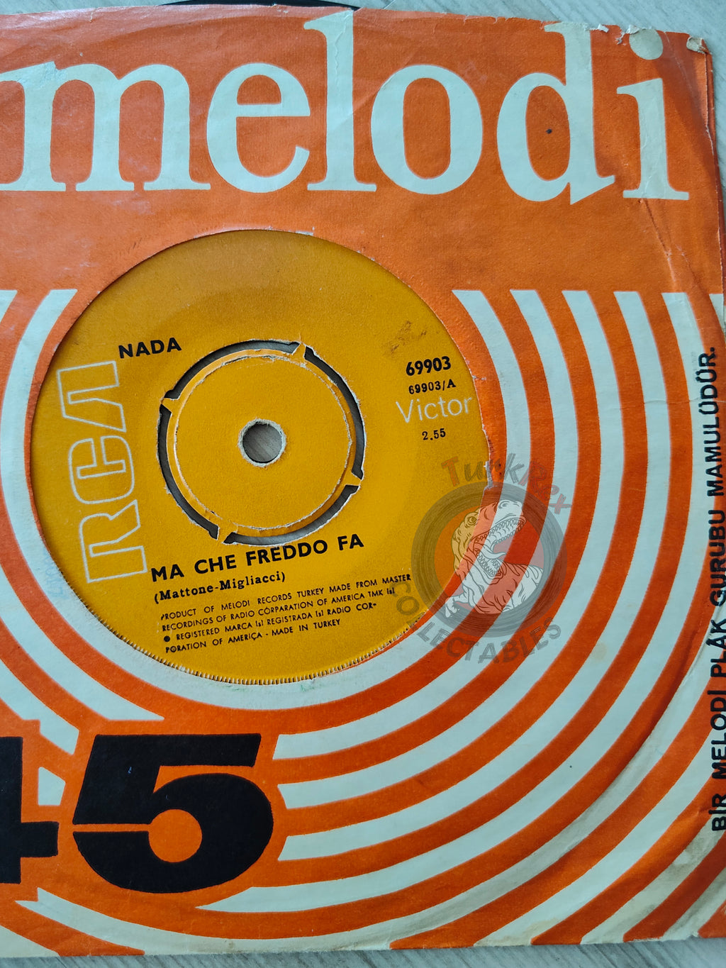 Nada  – Ma Che Freddo Fa 7" Turkish Pressing Vinyl Turkey Edition