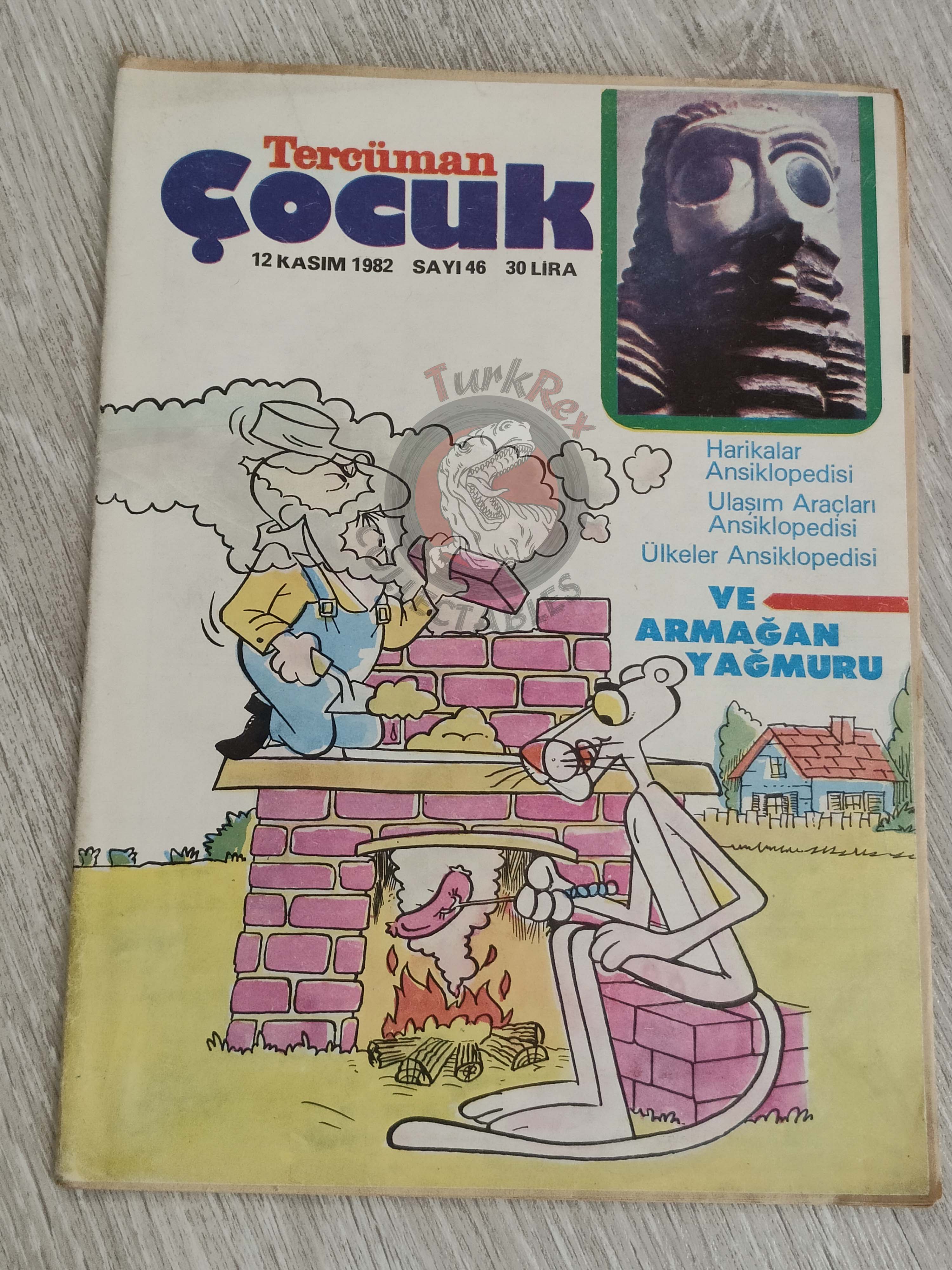 Tercüman Çocuk #46 1982 Turkish Comic Turkey Star Wars #29 Pink Panther Tounga