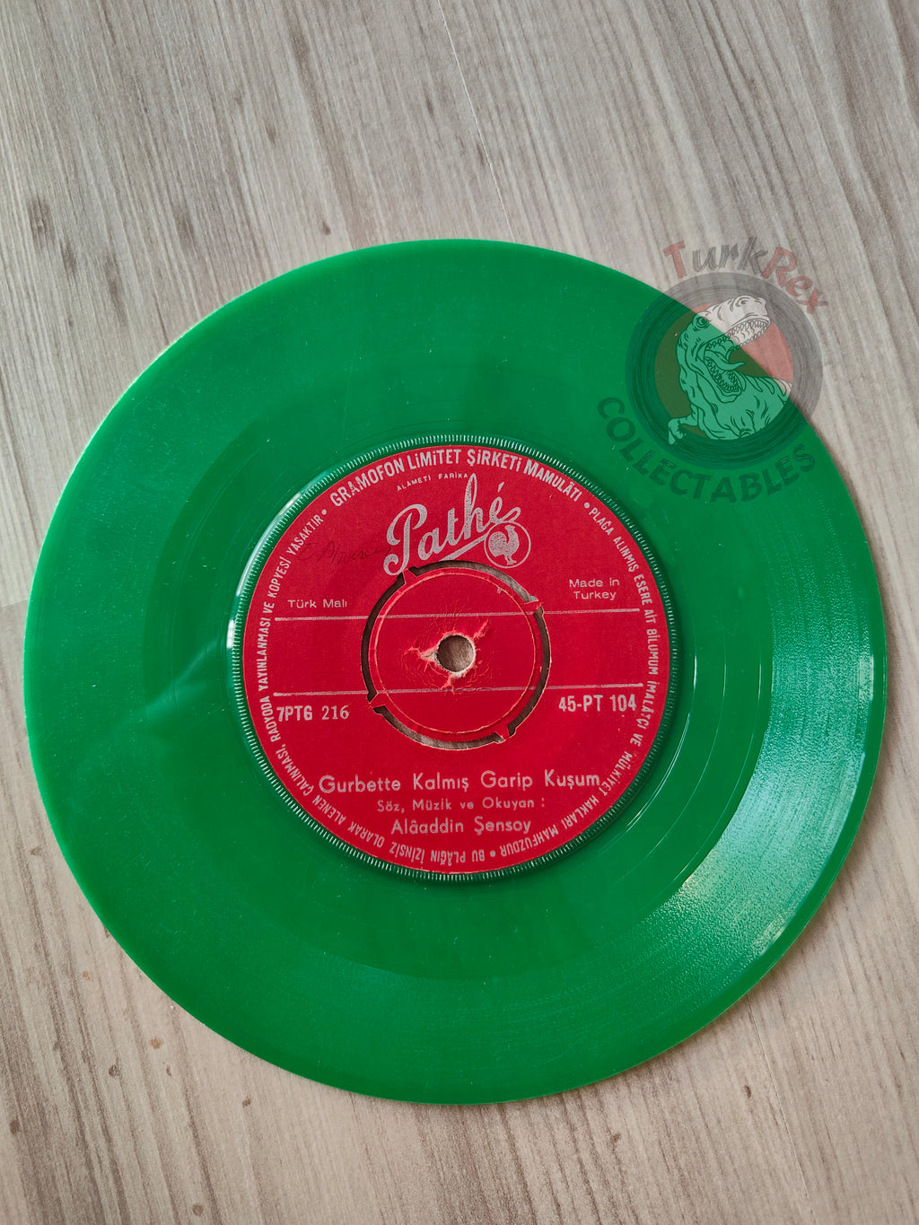 Alaaddin Şensoy – Gurbette Kalmış Garip Kuşum 7" Green Turkish Pressing Vinyl Turkey Edition