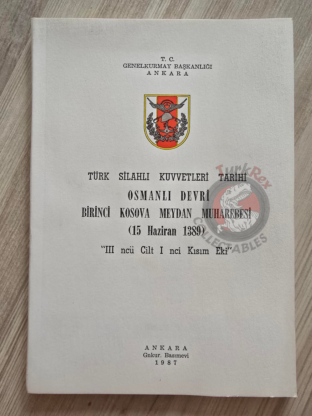 First Battle of Kosovo 1389 1980 Turkish Book Military Ottoman Empire Maps Sultan Murad I