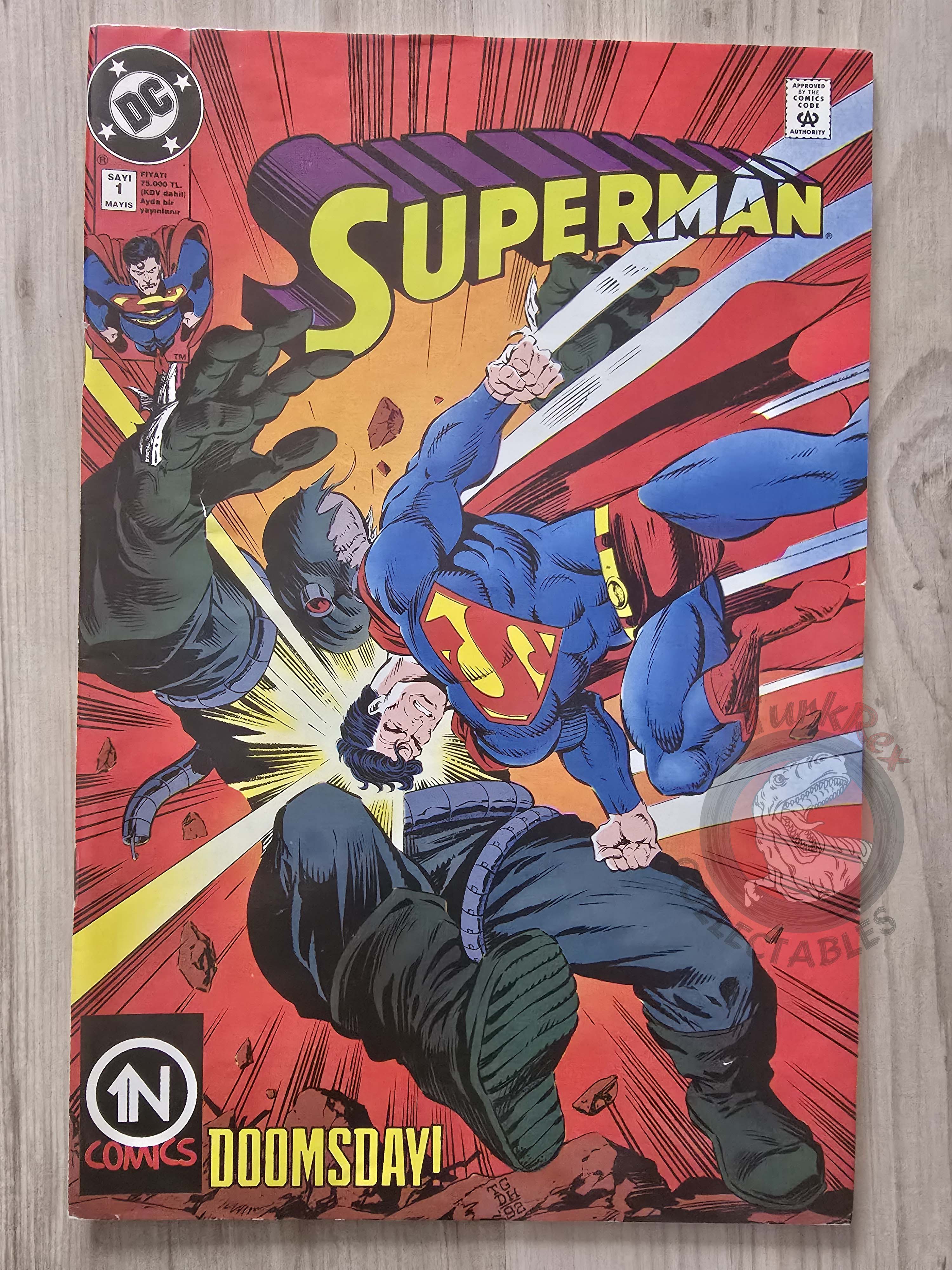 Superman #1 1996 Turkish Comic Turkey The Man of Steel #18 Justice League of America #69