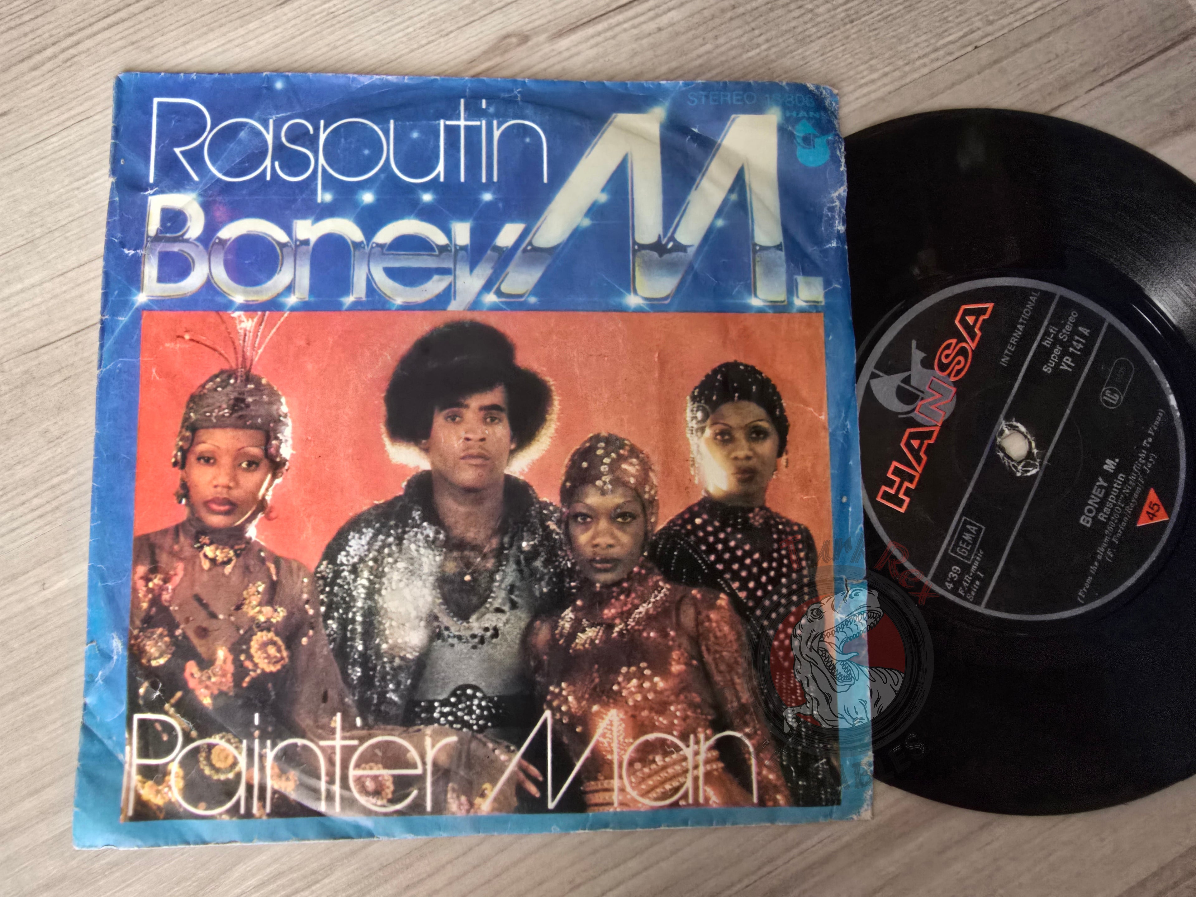Boney M - Rasputin / Painter Man 7" Turkish Pressing Vinyl Turkey Edition