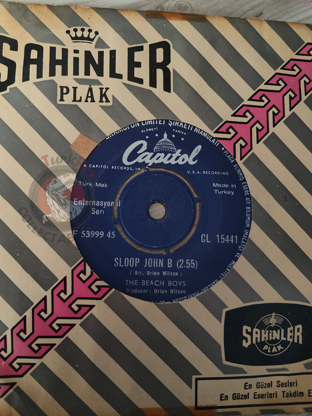 The Beach Boys – Sloop John B 7" Turkish Pressing Vinyl Turkey Edition