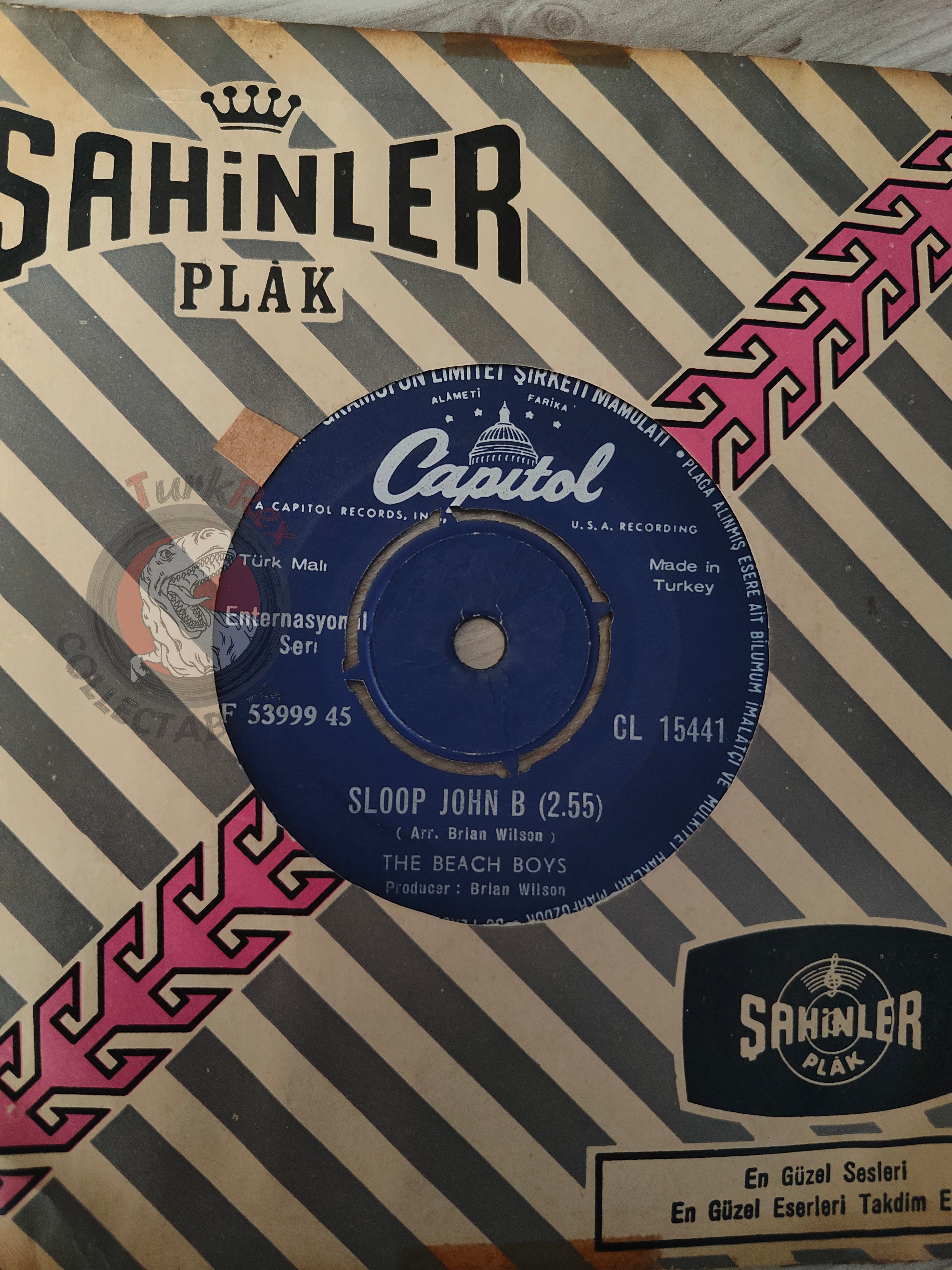 The Beach Boys – Sloop John B 7" Turkish Pressing Vinyl Turkey Edition