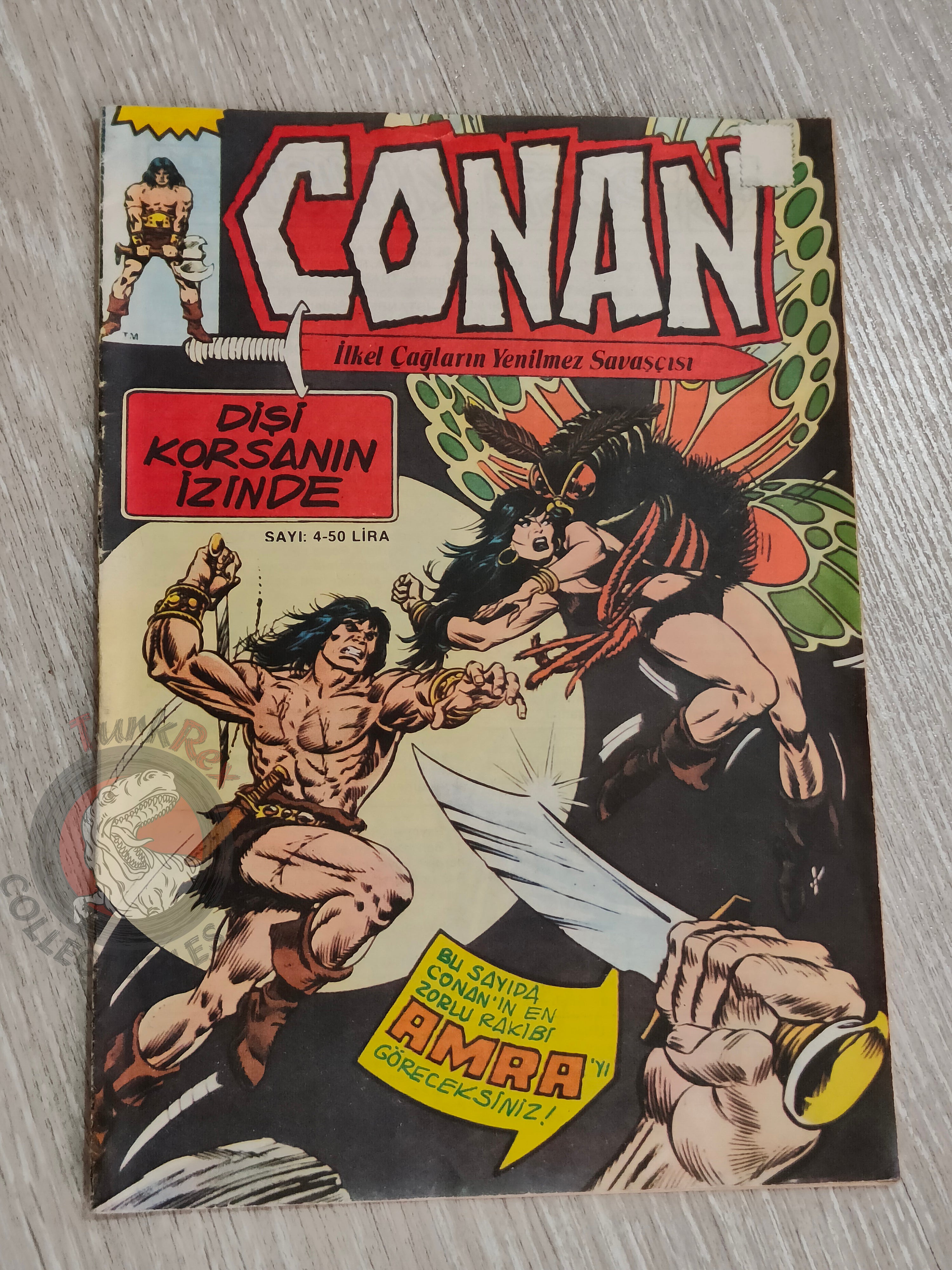Conan #4 Turkish Comic Turkey Conan the Barbarian #61 Amra 1984
