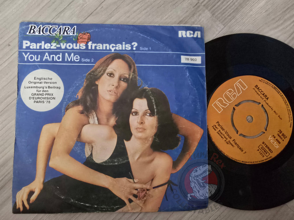 Baccara – Parlez-vous Français? 7" Turkish Pressing Vinyl Turkey Edition Eurovision 1978