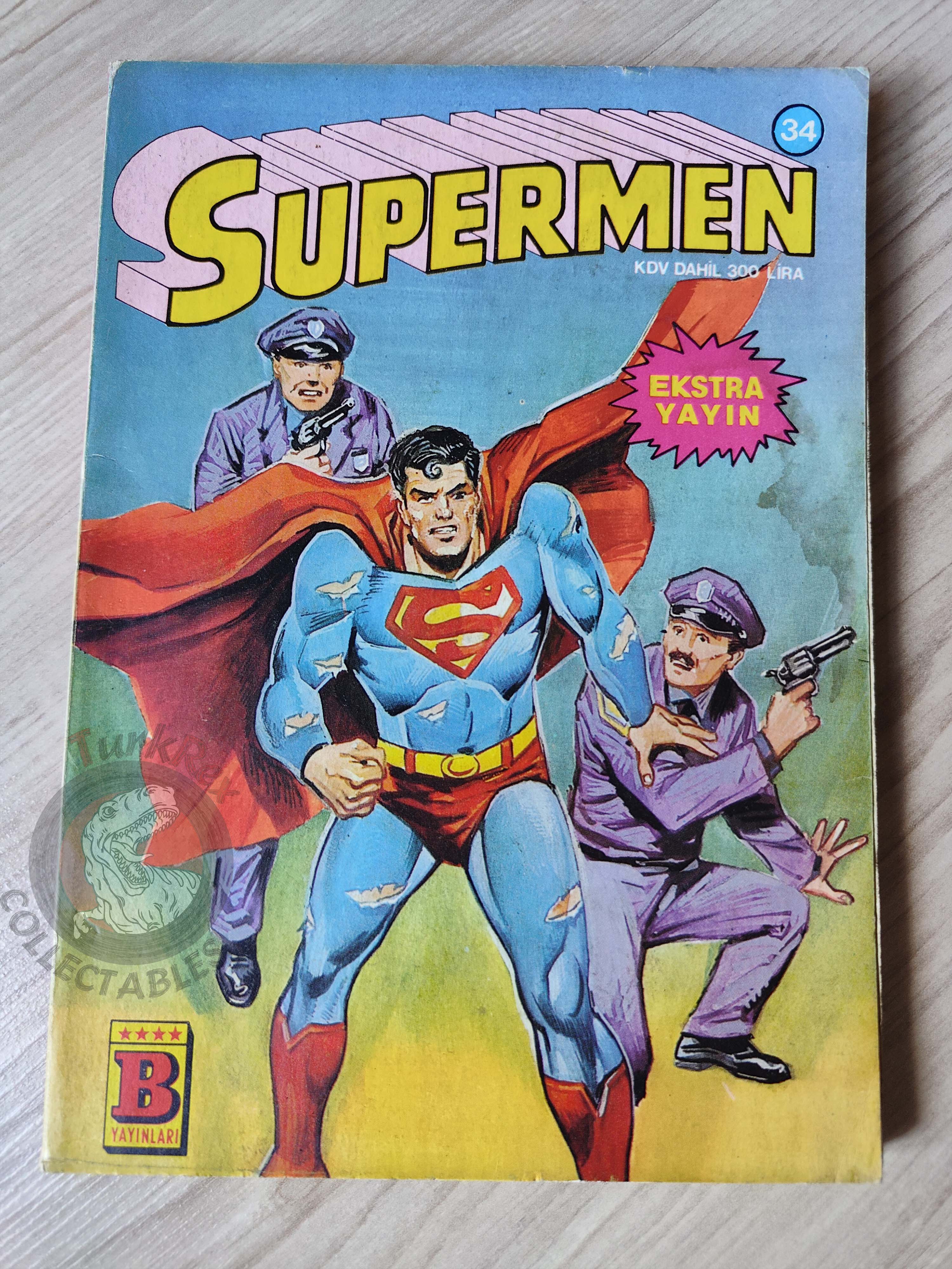 Superman #34 1984 Turkish Comic Turkey Blackhawk DC Comics presents #69 Superboy #32 #33