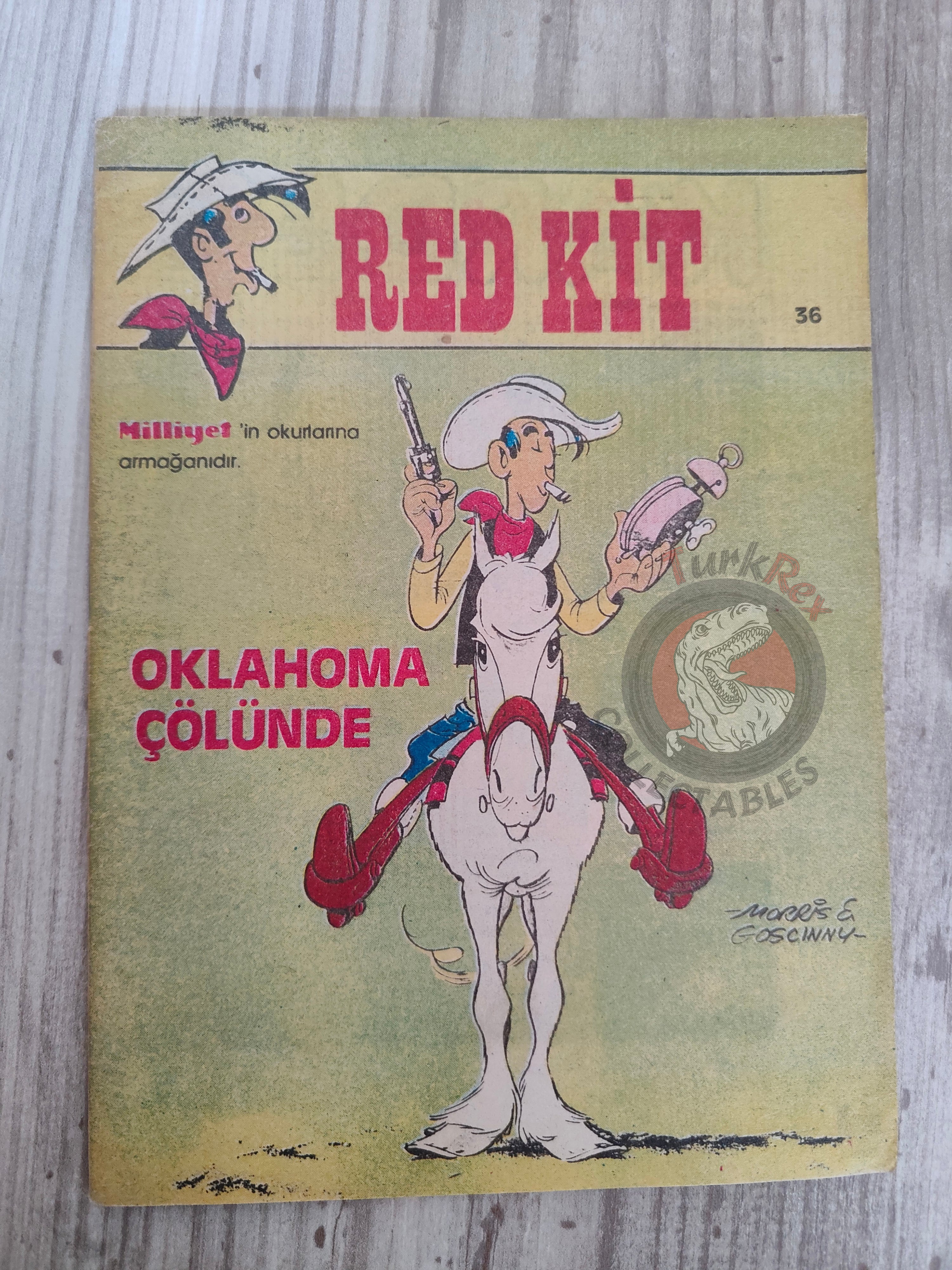 Lucky Luke #36 Ruée Sur L' Oklahoma 1988 Turkish Comic Turkey