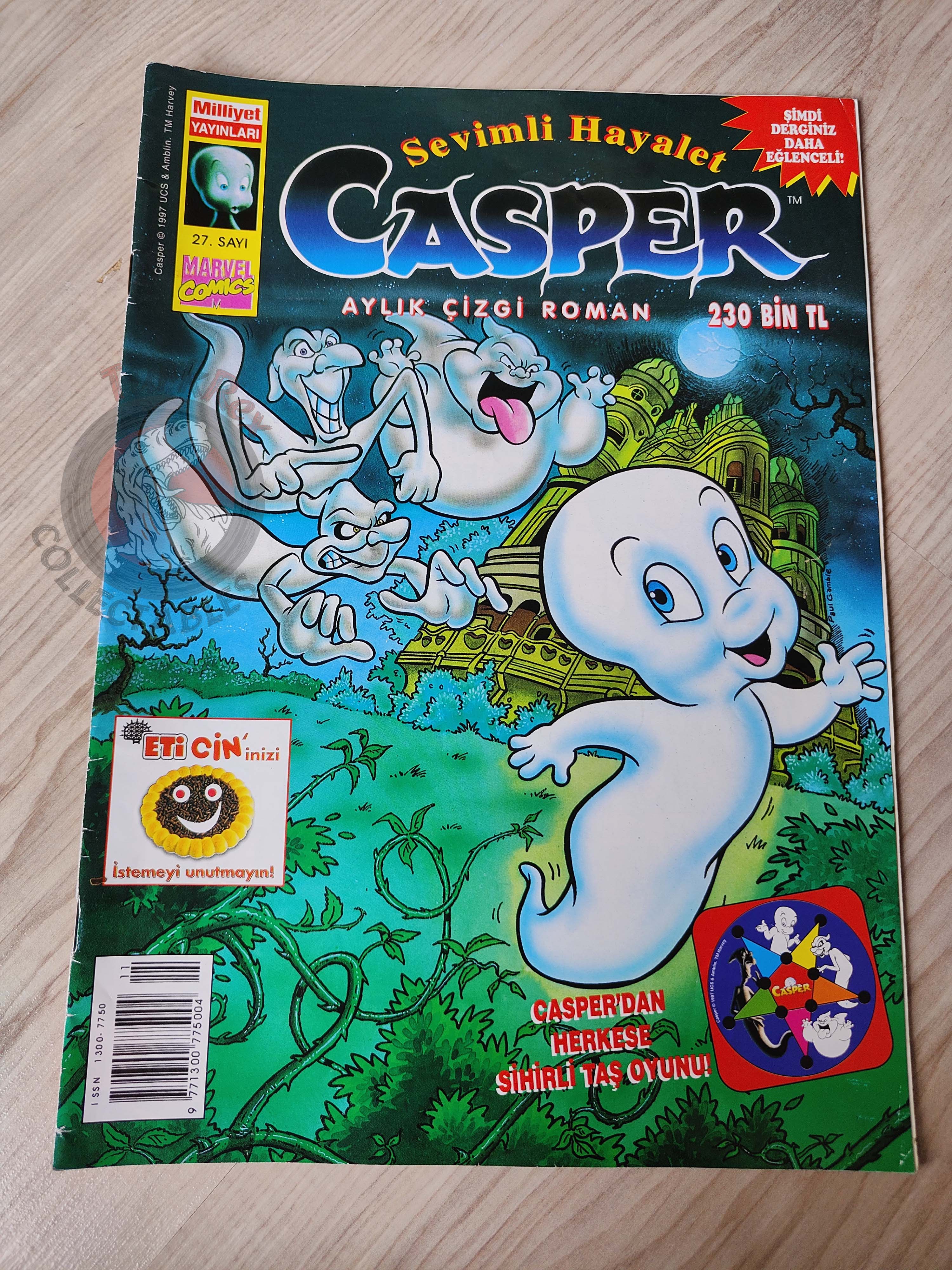 Casper the Friendly Ghost Magazine – Issue #27 1997 Turkish Comic Turkey