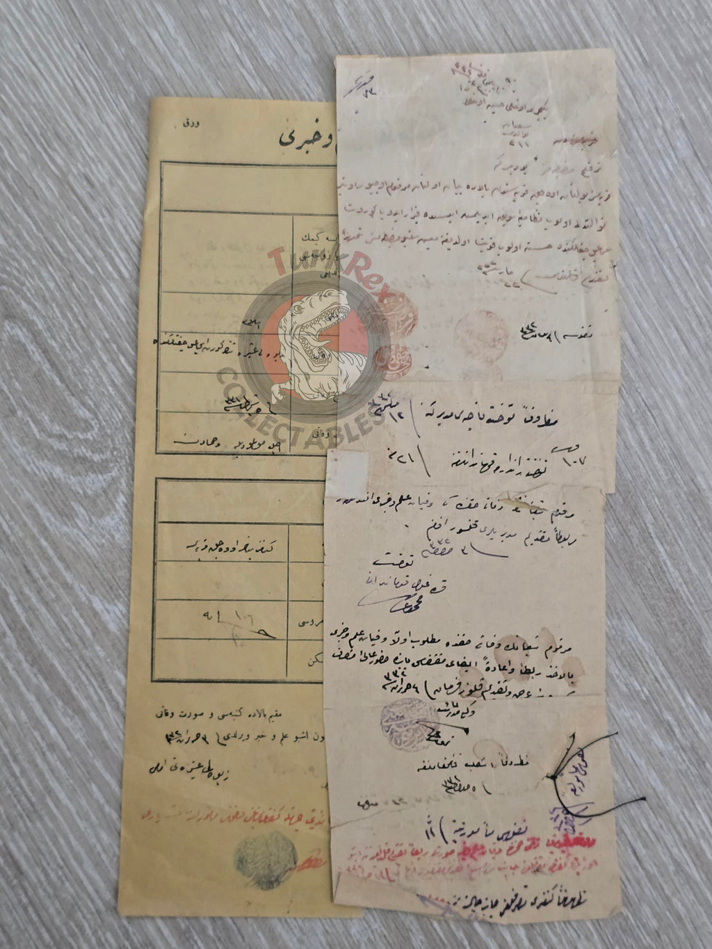 Ottoman 1916 Death and Incident Certificate Military Deserter WW1 Janissary Çankırı Army Kurdish
