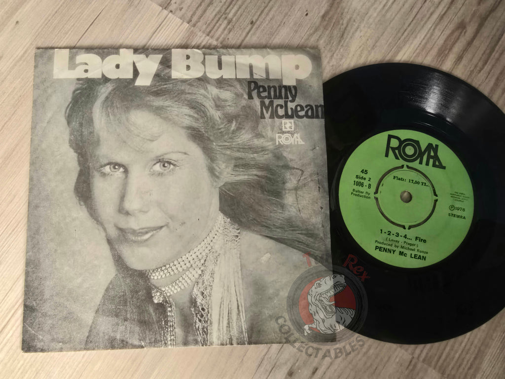 Penny McLean – Lady Bump / 1-2-3-4... Fire 7" Turkish Pressing Vinyl Turkey Edition