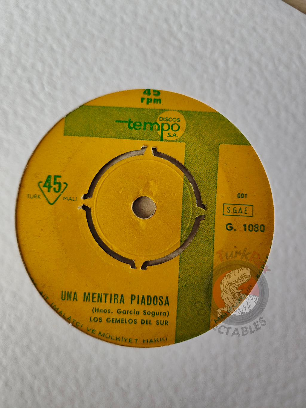 Los Gemelos Del Sur – Flequillo De Oro 7" Turkish Pressing Vinyl Turkey Edition