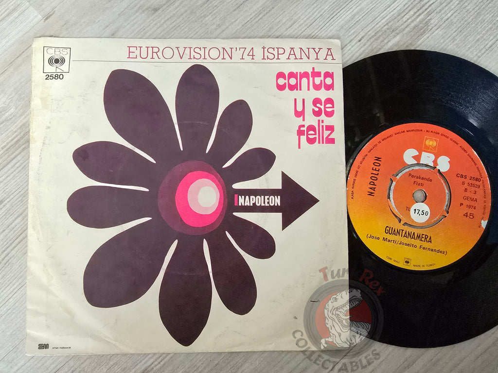 Peret (Napoleon) - Canta Y Se Feliz 7" Turkish Pressing Vinyl Turkey Edition Eurovision