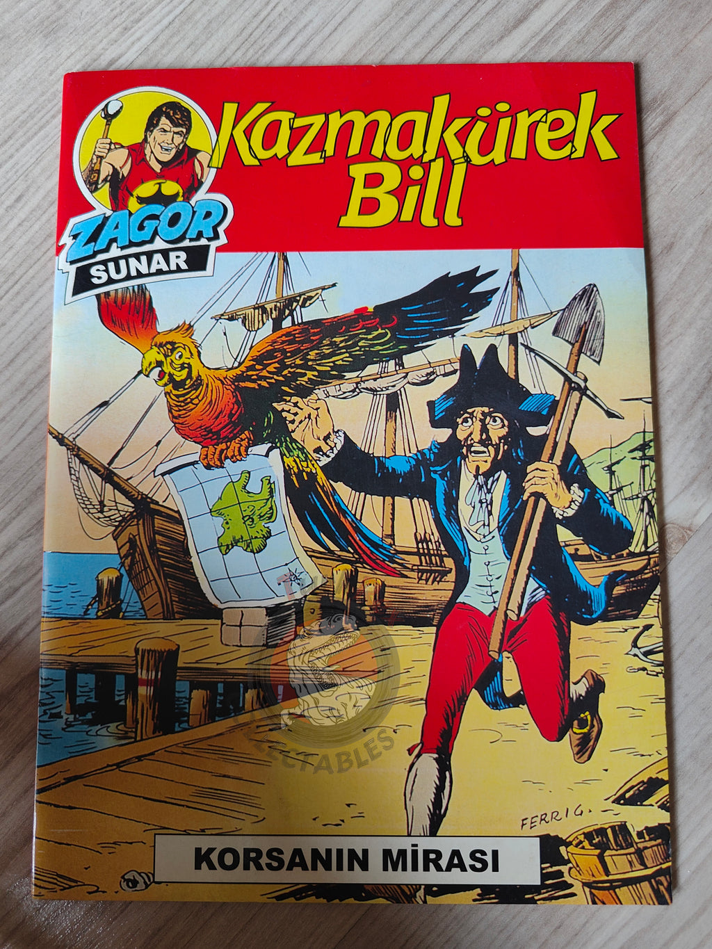 Zagor Digging Bill #1 2003 L’Eredità del Pirata Turkish Comic Turkey