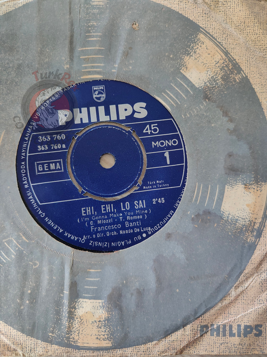 Francesco Banti – Ehi, Ehi, Lo Sai 7" Turkish Pressing Vinyl Turkey Edition