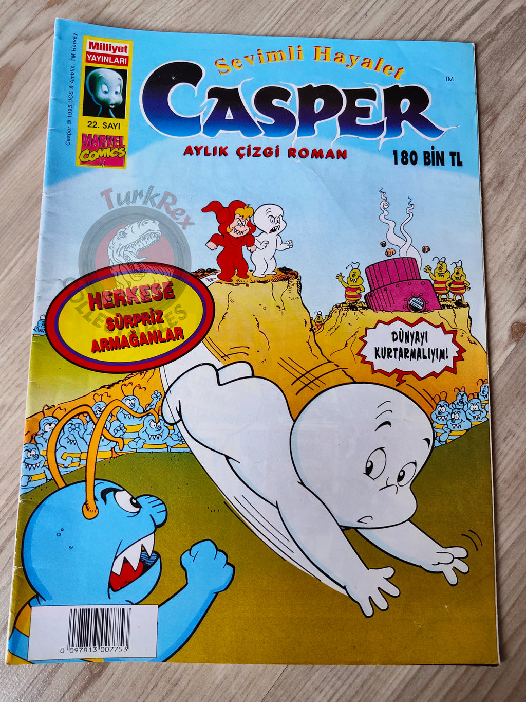 Casper the Friendly Ghost Magazine – Issue #22 1997 Turkish Comic Turkey