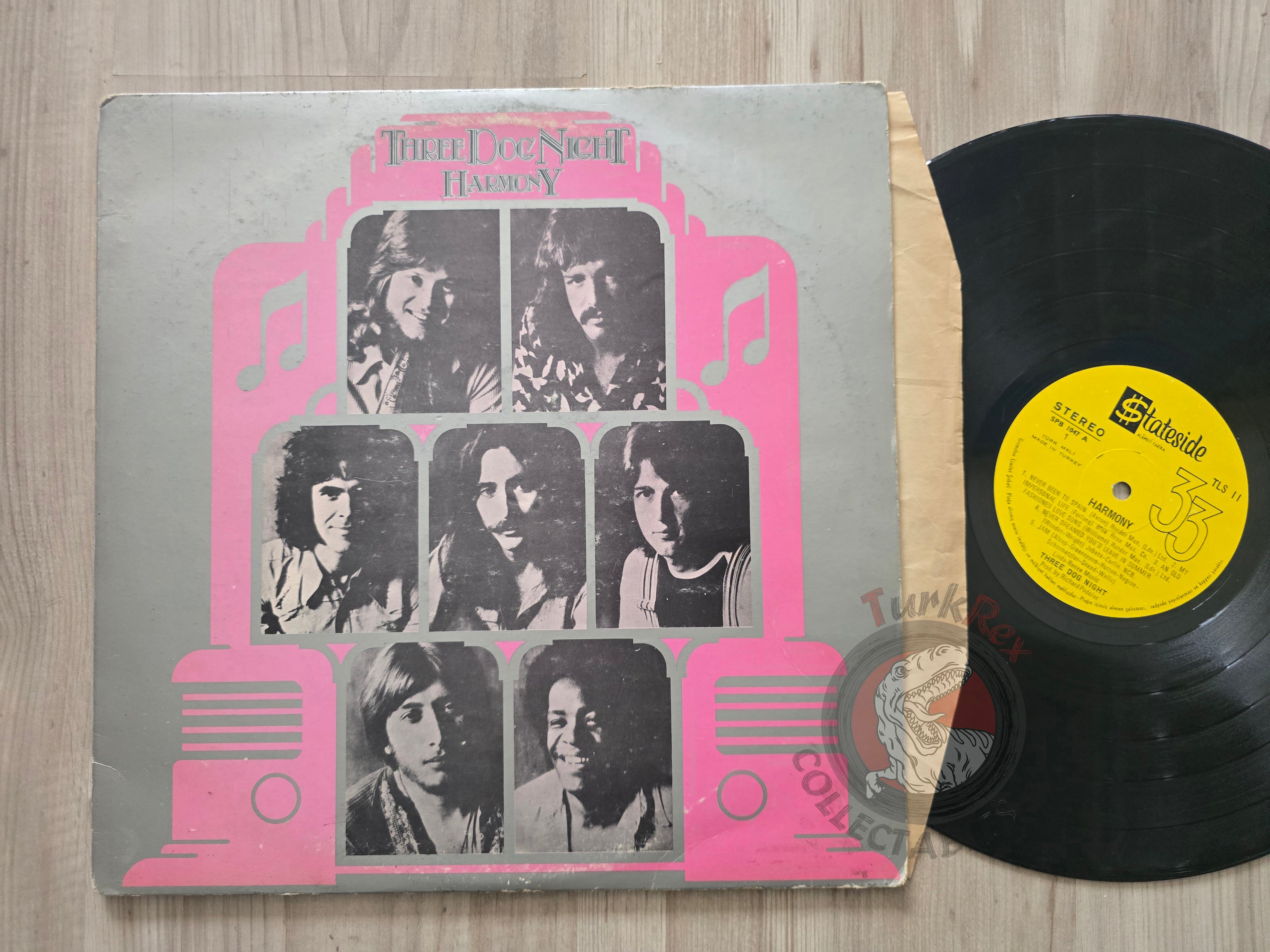 Three Dog Night – Harmony Turkish Pressing Vinyl Turkey Edition