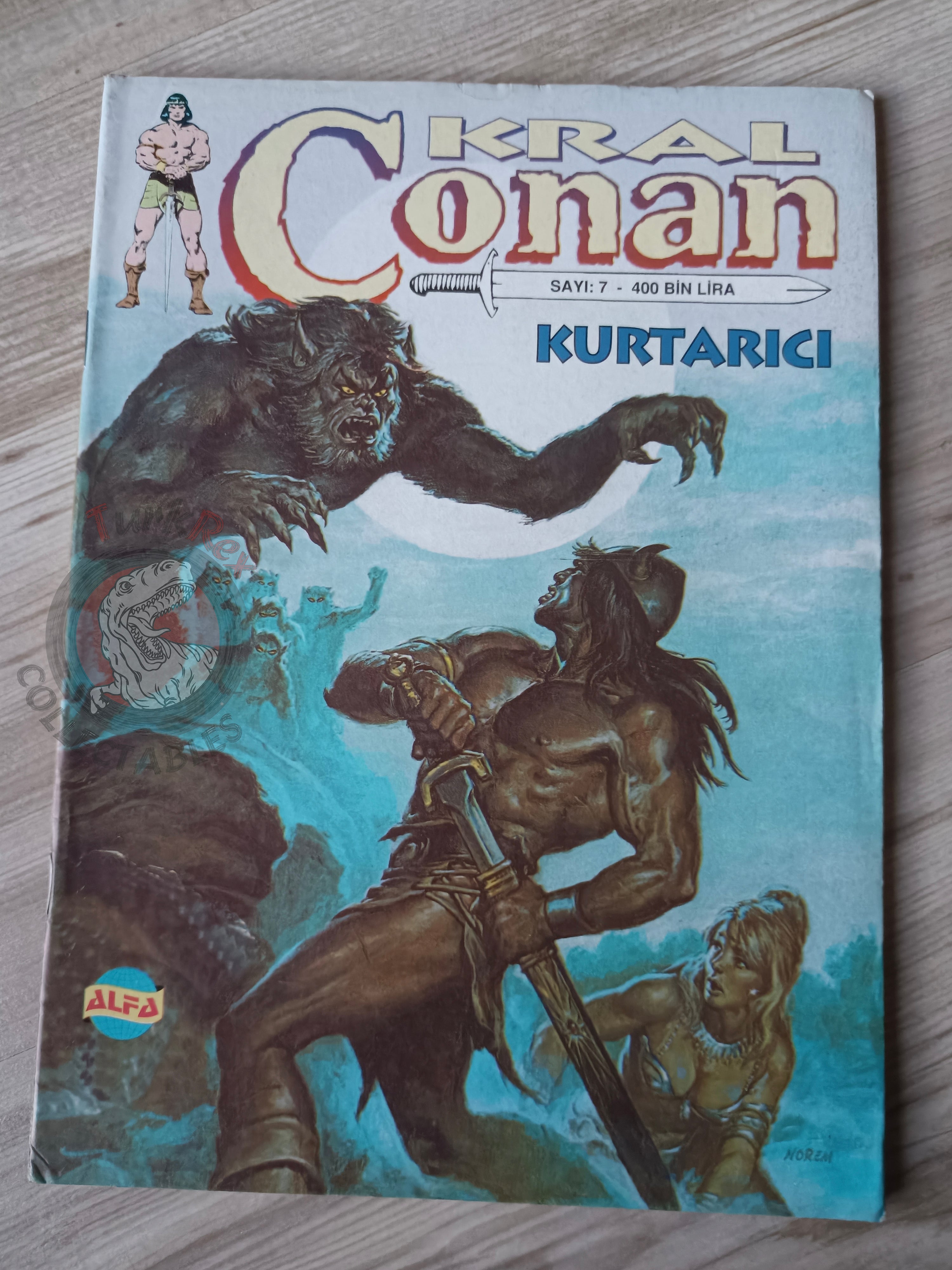 Kral Conan #7 The Savage Sword of #51 Turkish Comic Turkey