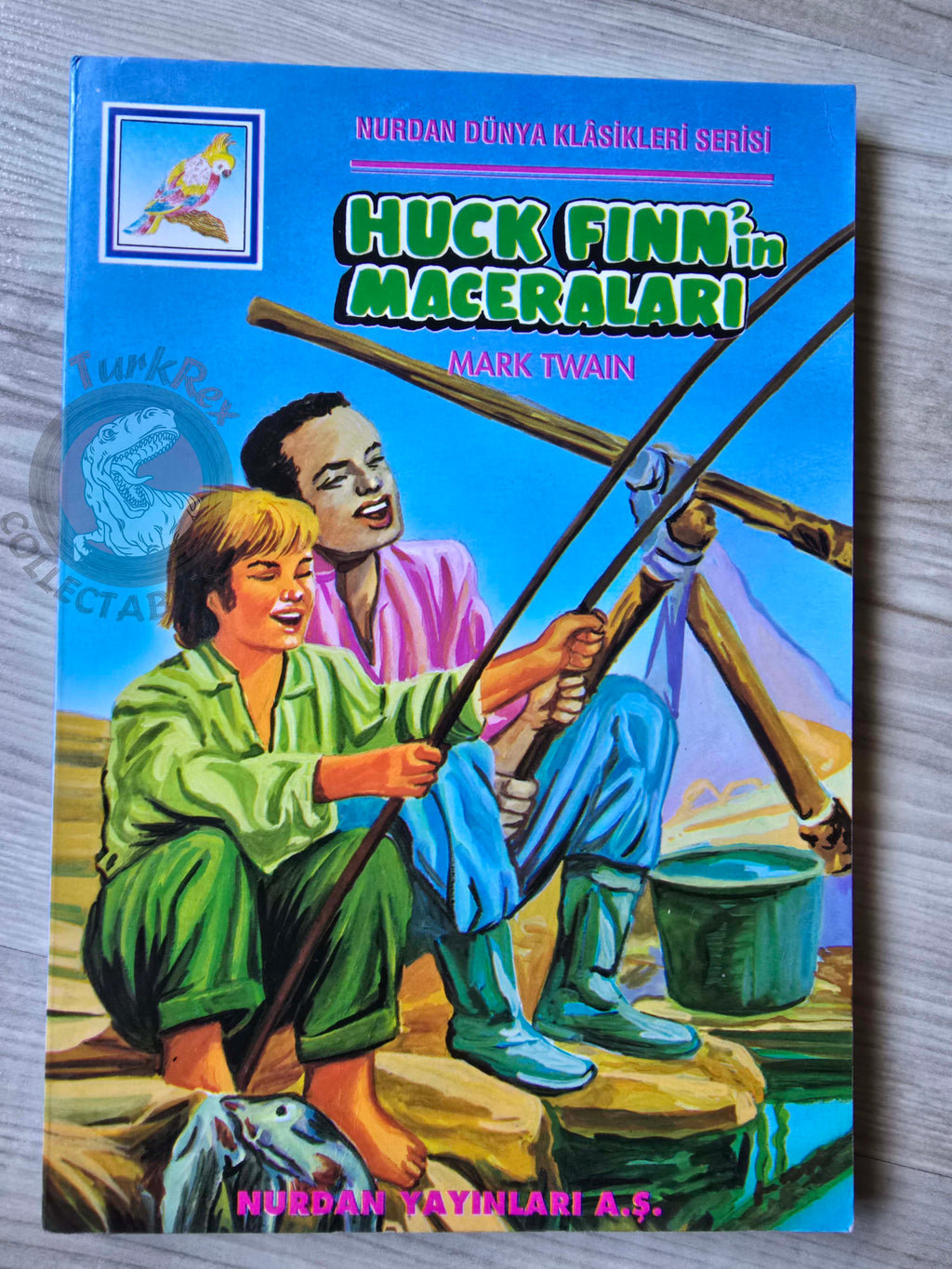 Mark Twain – Adventures of Huckleberry Finn 1994 Turkish Book Turkey Illustrated