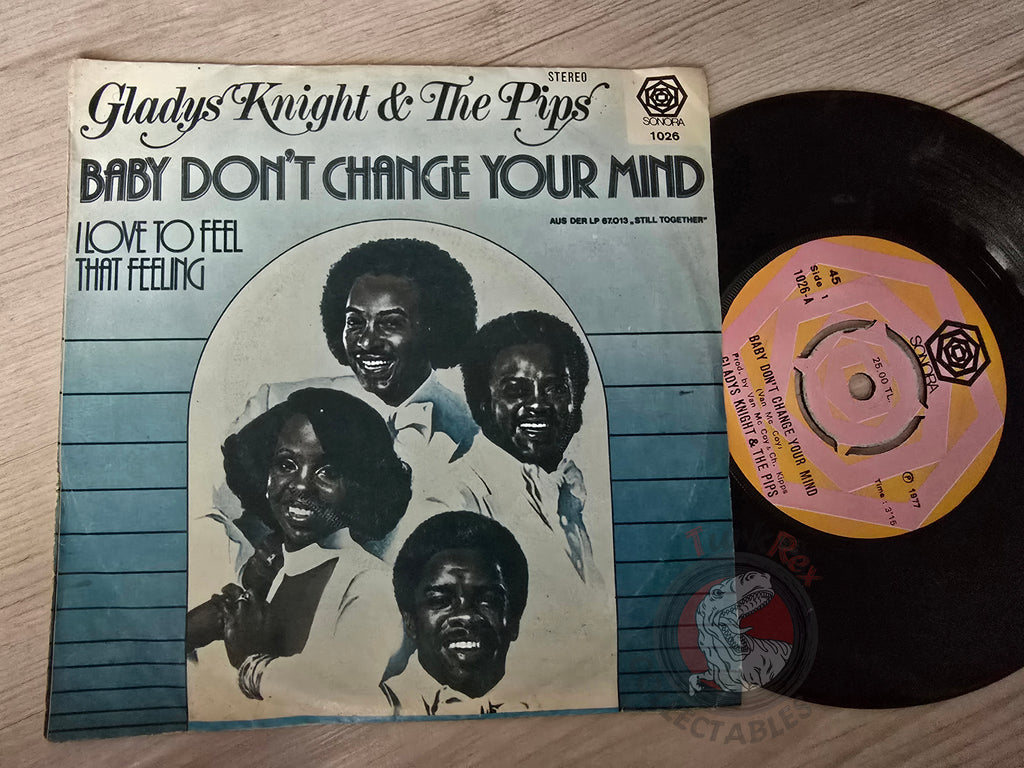 Gladys Knight & The Pips – Baby, Don't Change Your Mind 7" Turkish Pressing Vinyl Turkey Edition