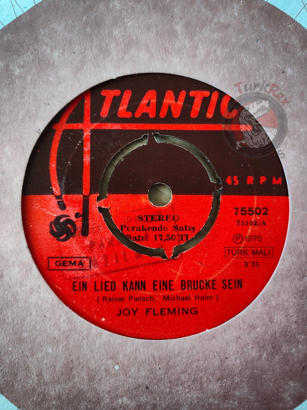 Joy Fleming – Ein Lied Kann Eine Brücke Sein 7" Promo Turkish Pressing Vinyl Turkey Edition