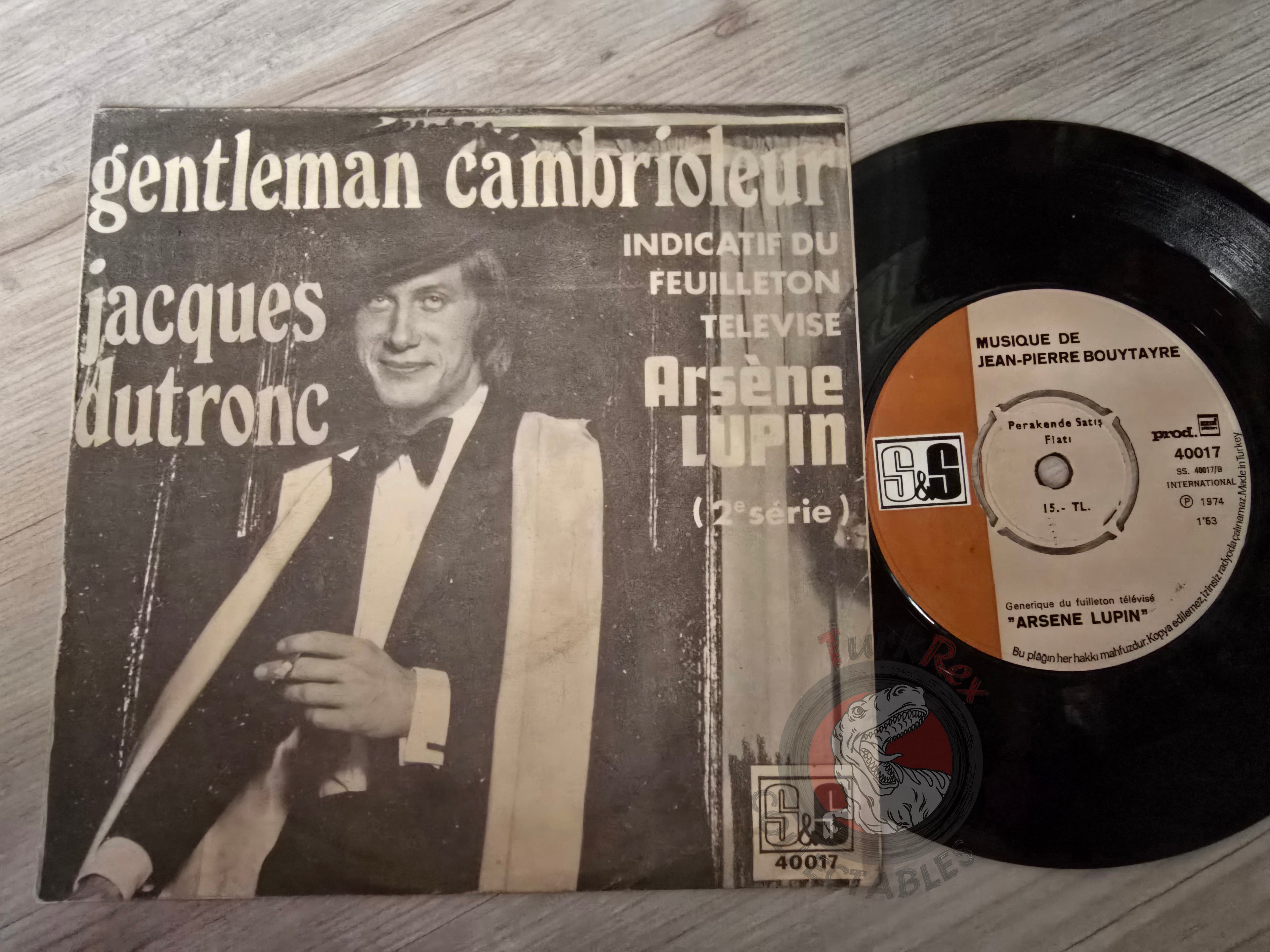 Jacques Dutronc – Gentleman Cambrioleur 7" Turkish Pressing Vinyl Turkey Edition