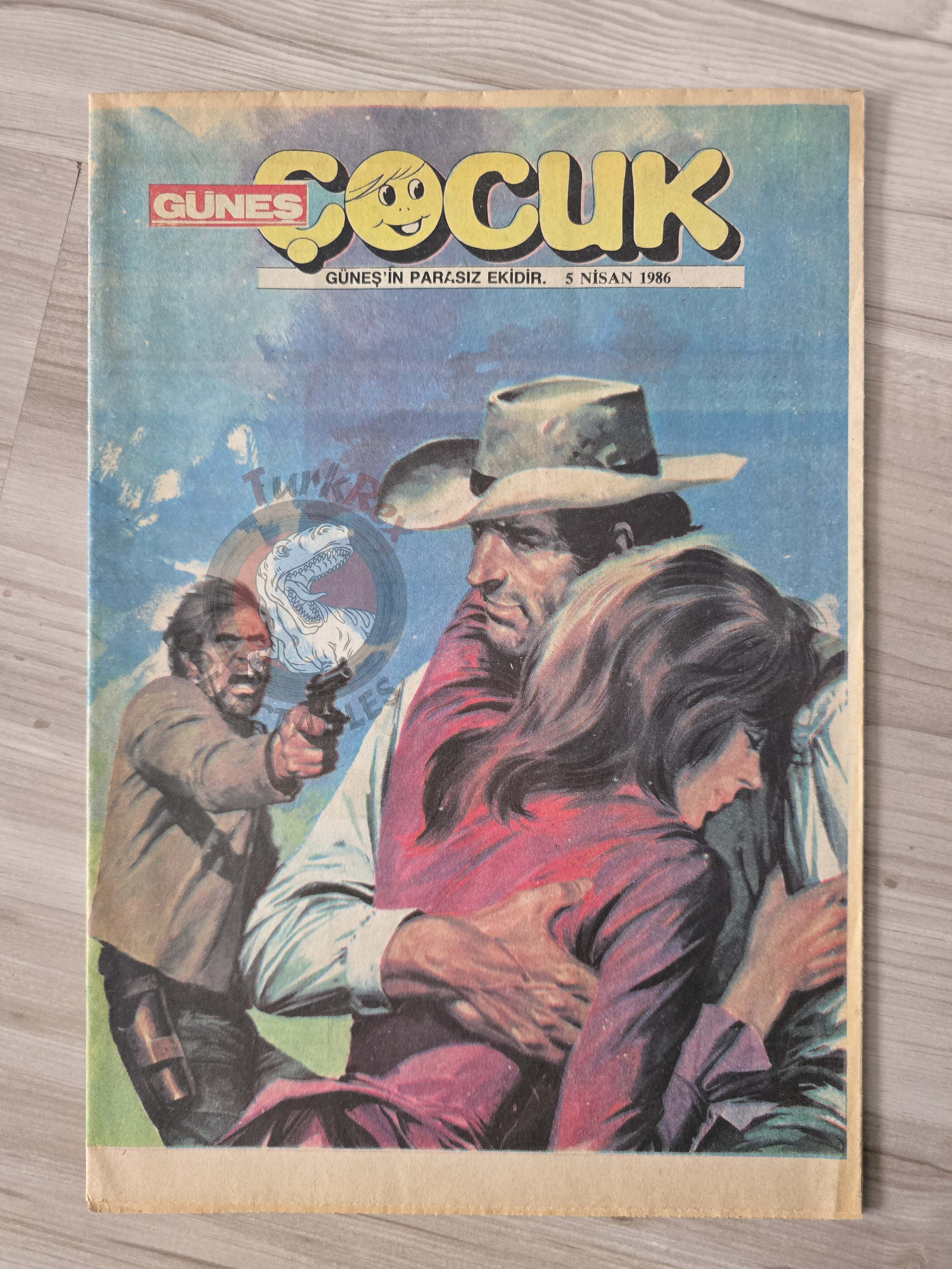 Güneş Çocuk #9 1989 Rawhide Kid, Candy Candy, Pink Panther Turkish Comic Turkey