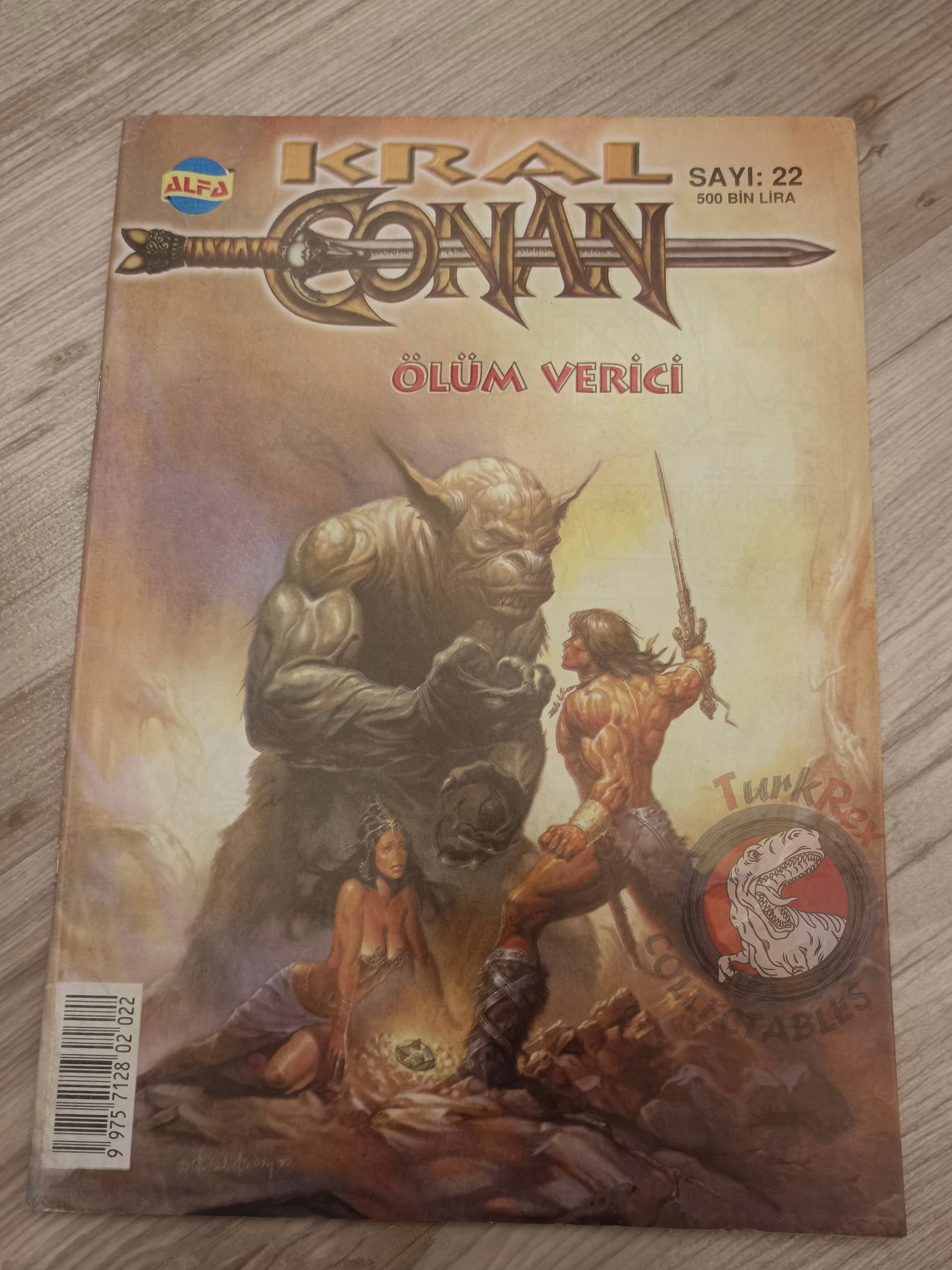 Kral Conan #22 King Conan #10 #11 #12 Turkish Comic Turkey Ken Kelly