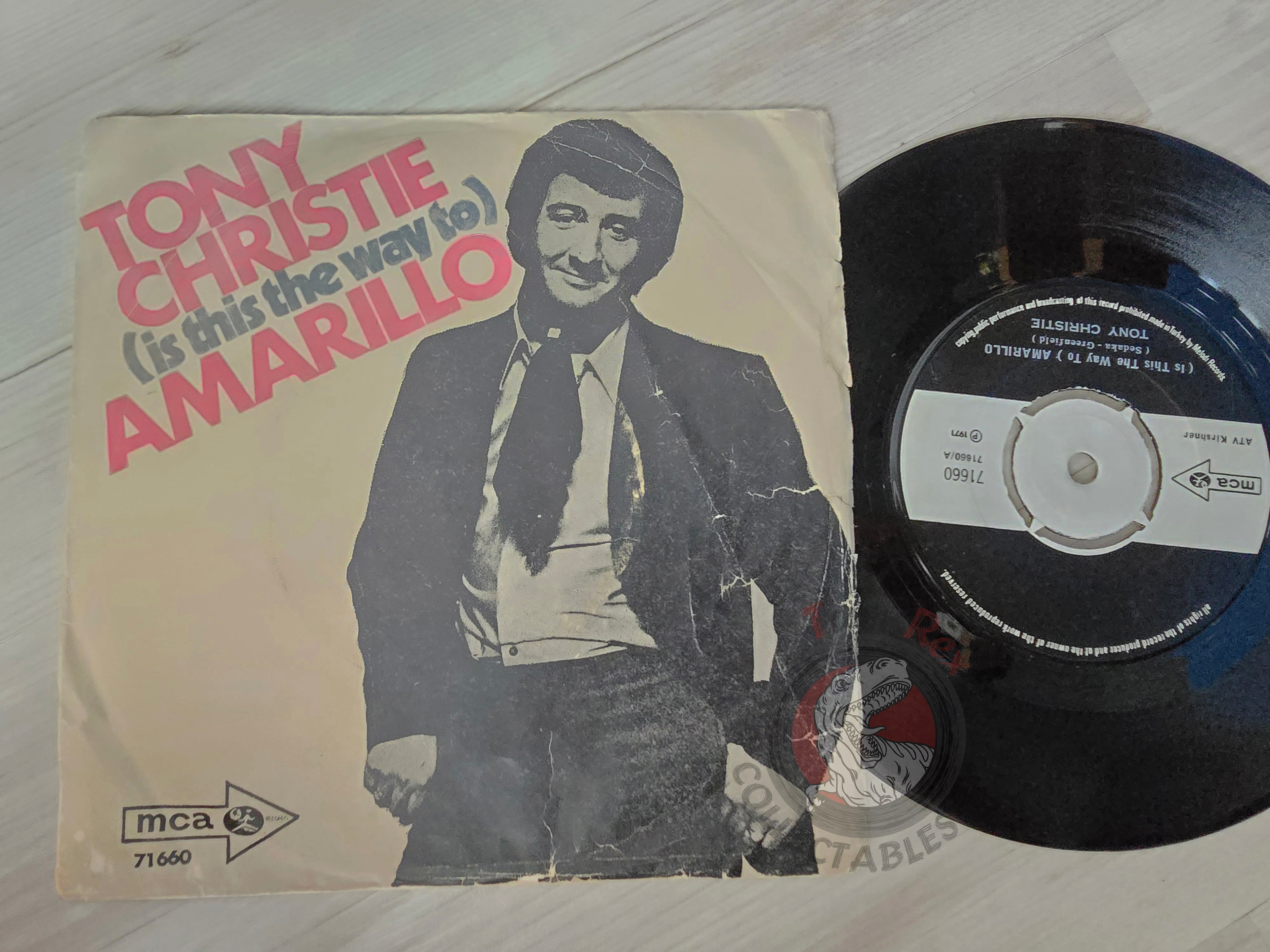 Tony Christie – (Is This The Way To) Amarillo 7" Turkish Pressing Vinyl Turkey Edition