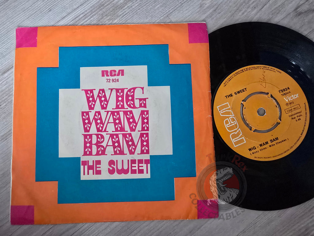The Sweet – Wig Wam Bam 7" Turkish Pressing Vinyl Turkey Edition 1