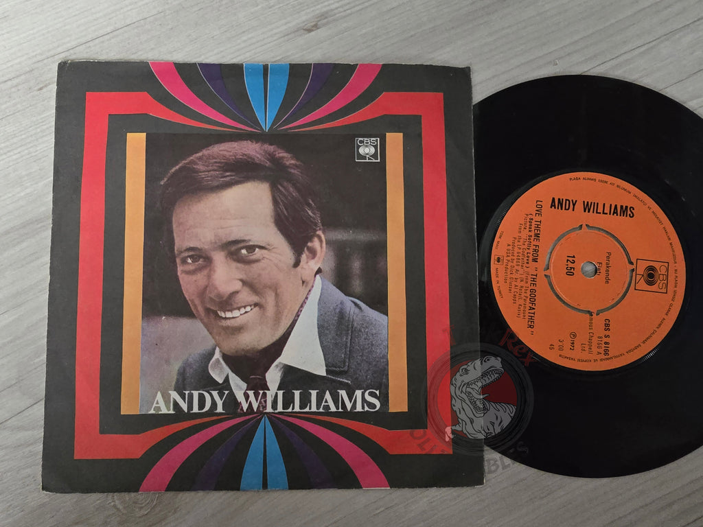 Andy Williams – Love Theme From The Godfather 7" Turkish Pressing Vinyl Turkey Edition Soundtrack