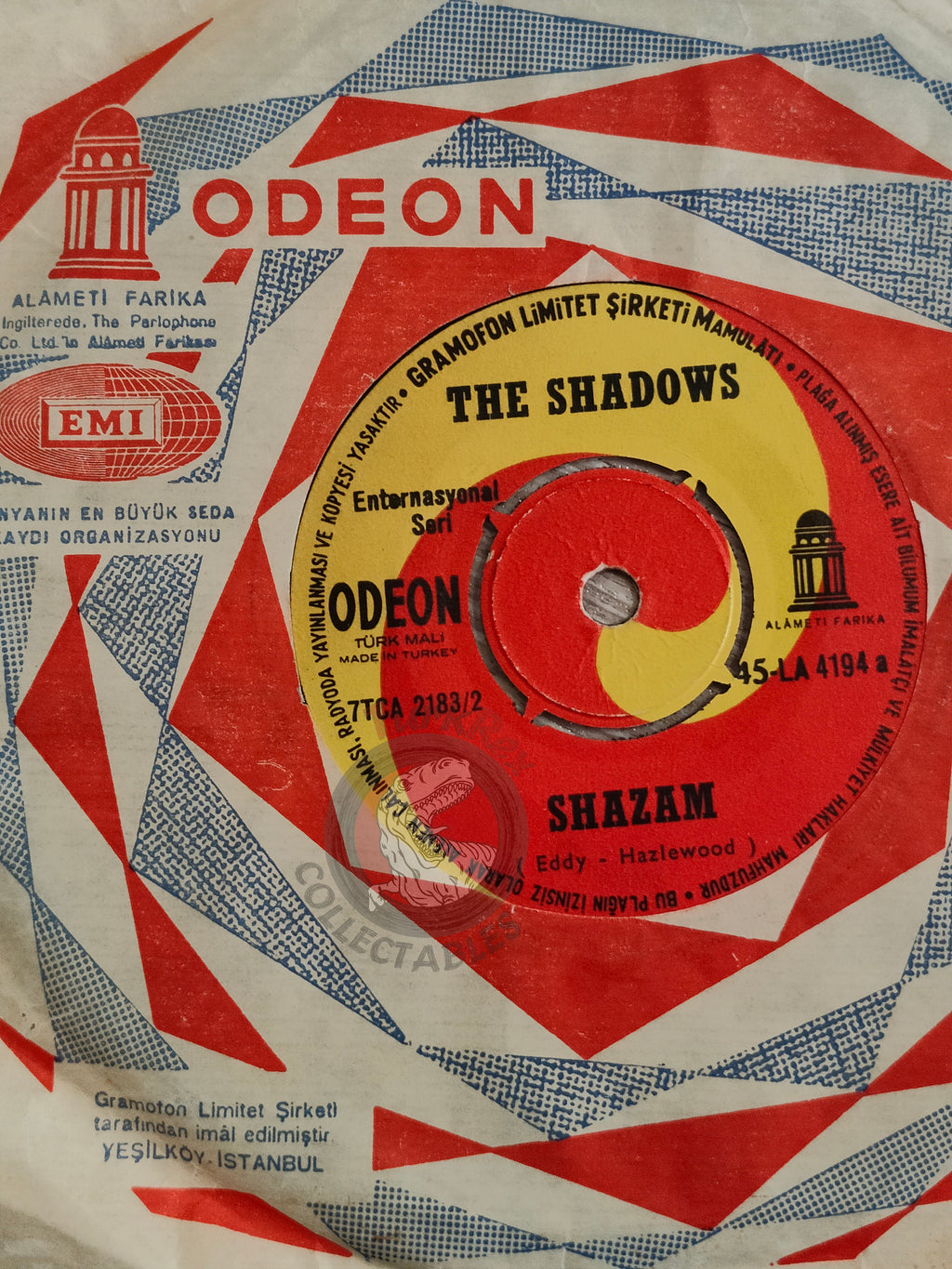 The Shadows – Shazam 7" Turkish Pressing Vinyl Turkey Edition