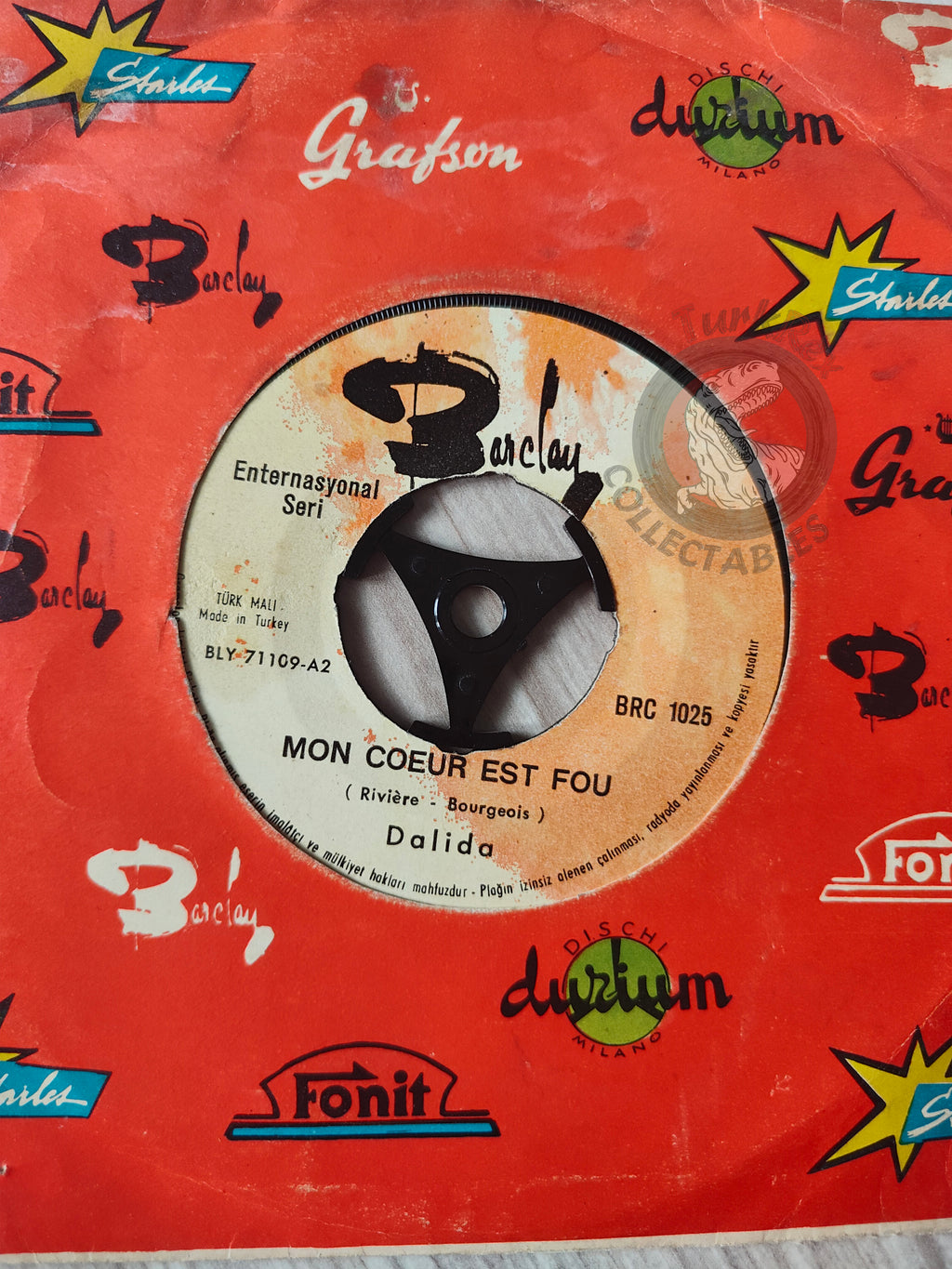 Dalida – Mama 7" Turkish Pressing Vinyl Turkey Edition