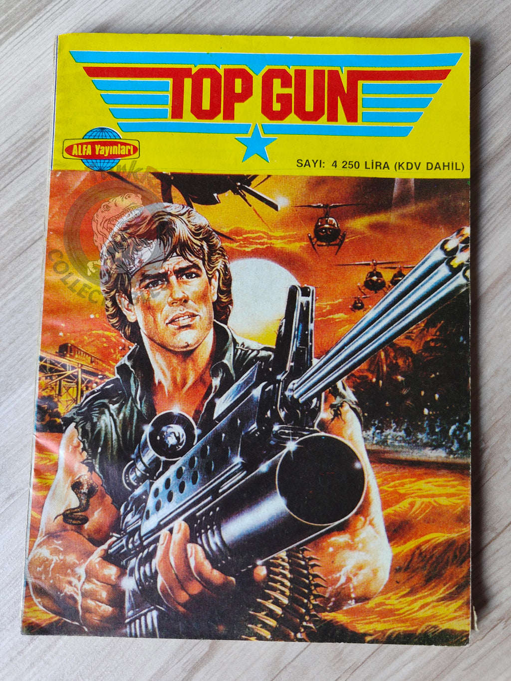 Top Gun #4 1987 Tom Cruise Turkish Comic Turkey Strike Commando