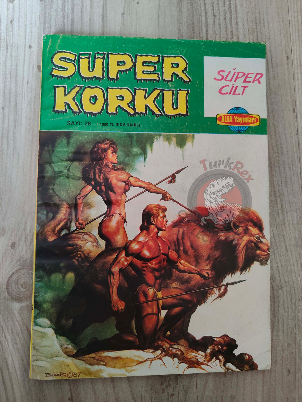 Süper Korku Cilt #26 late 80s Turkish Comic Turkey Warren Creepy Eerie Boris Vallejo