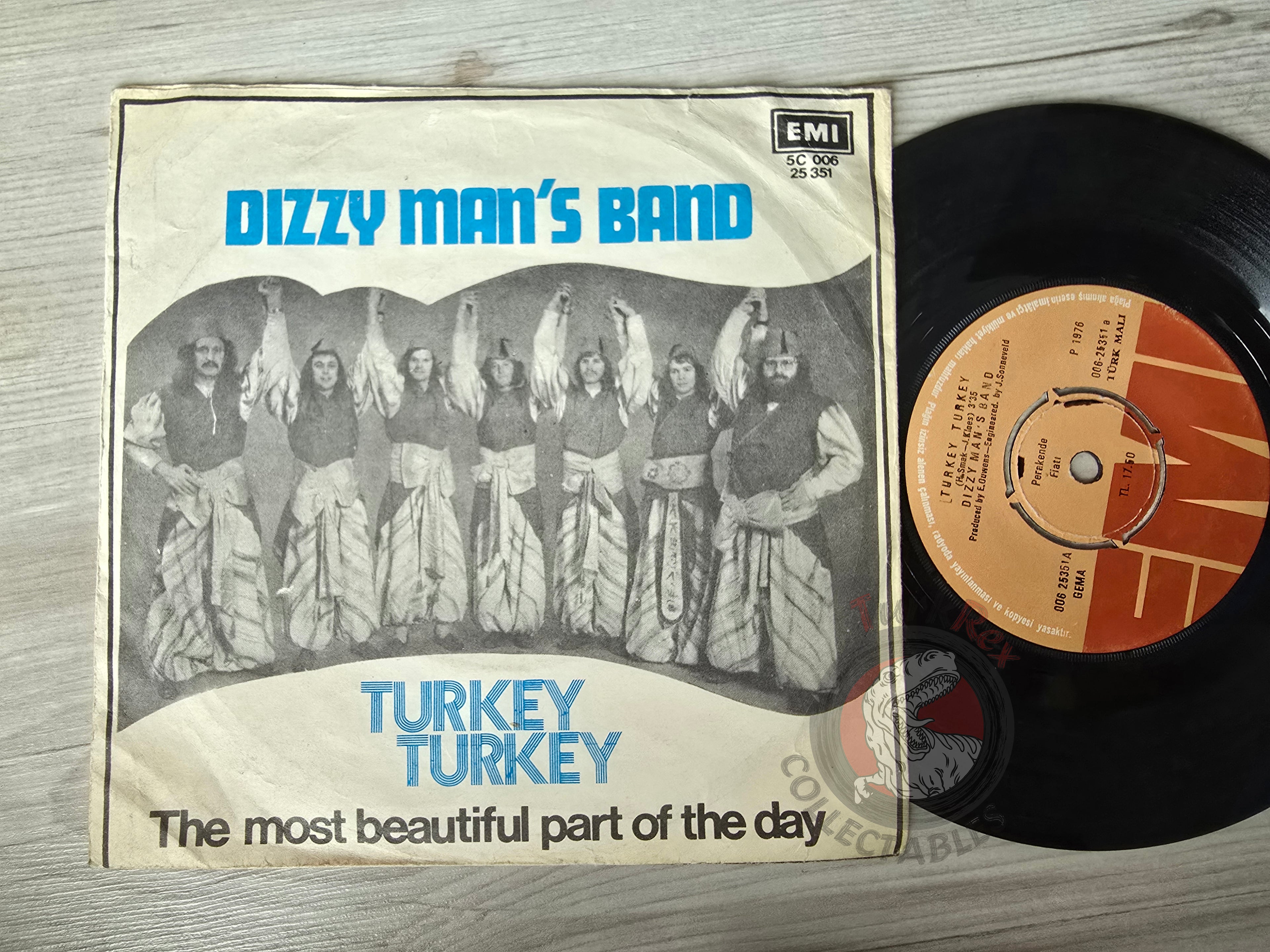 Dizzy Man's Band – Turkey Turkey 7" Turkish Pressing Vinyl Turkey Edition