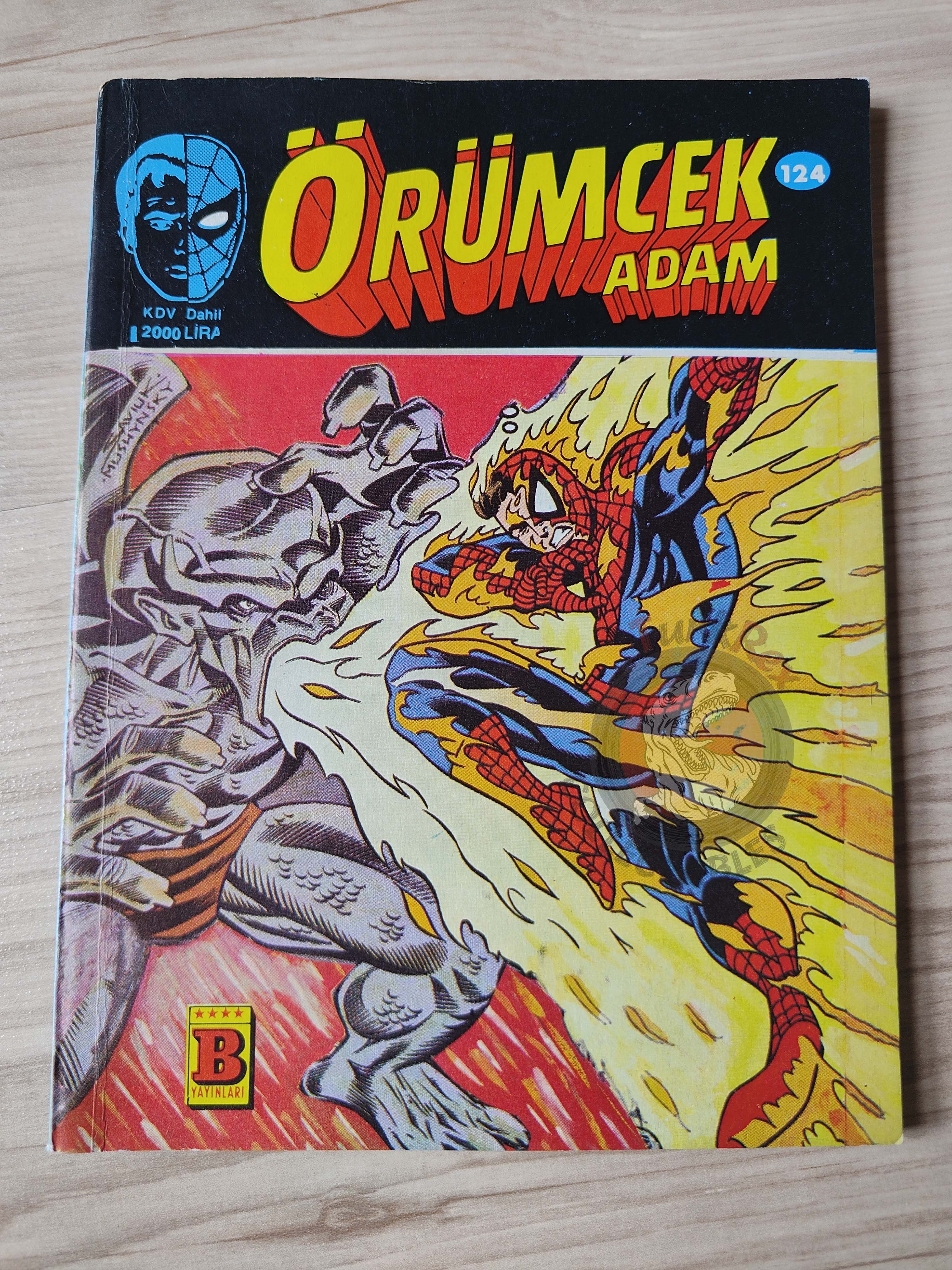 Spider-Man #124 1990 Turkish Comic Turkey Hulk #269 Amazing #329 Web Of #61 Spectacular #160